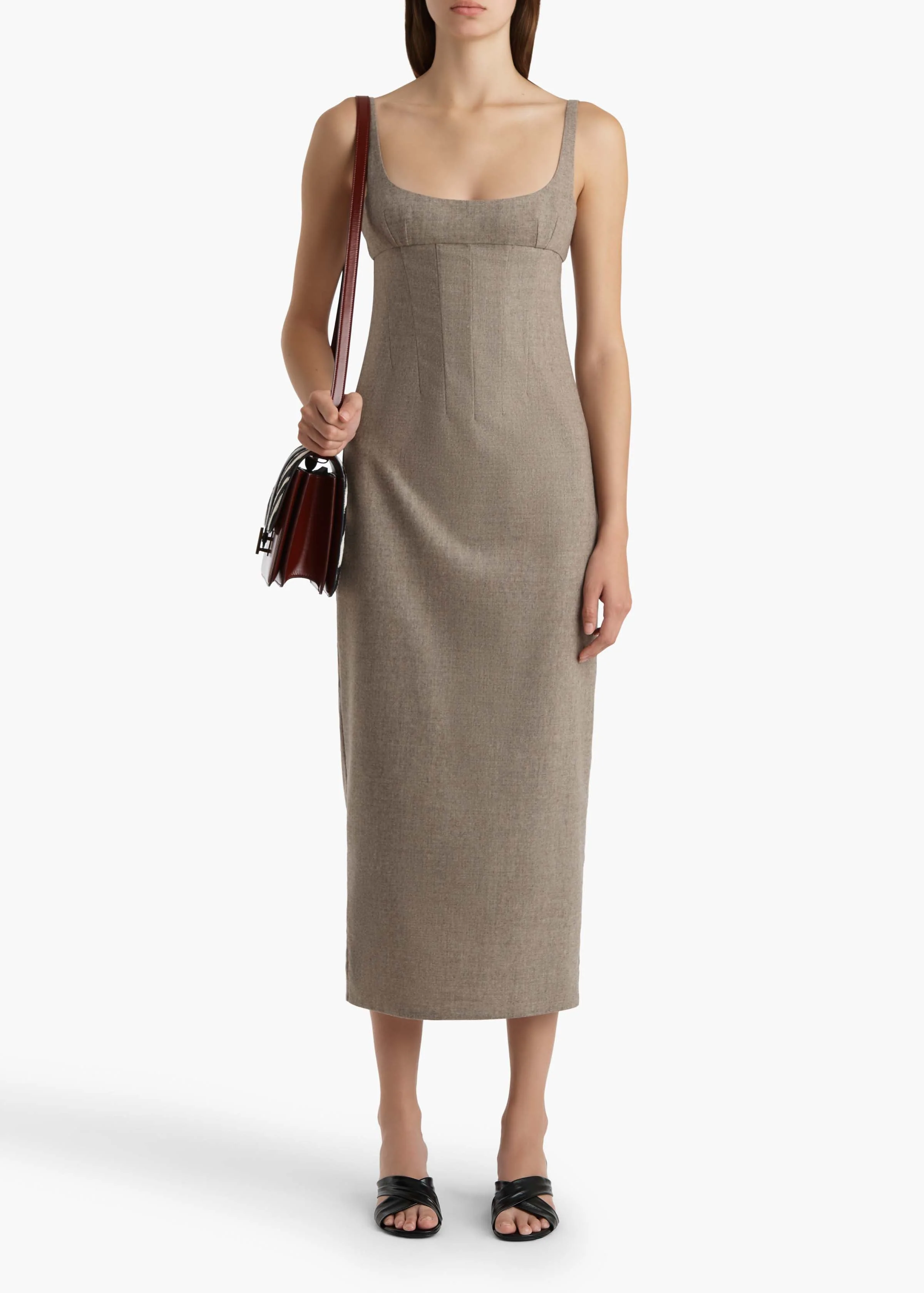 Khaite - Lotte Dress in Sepia - Image 2
