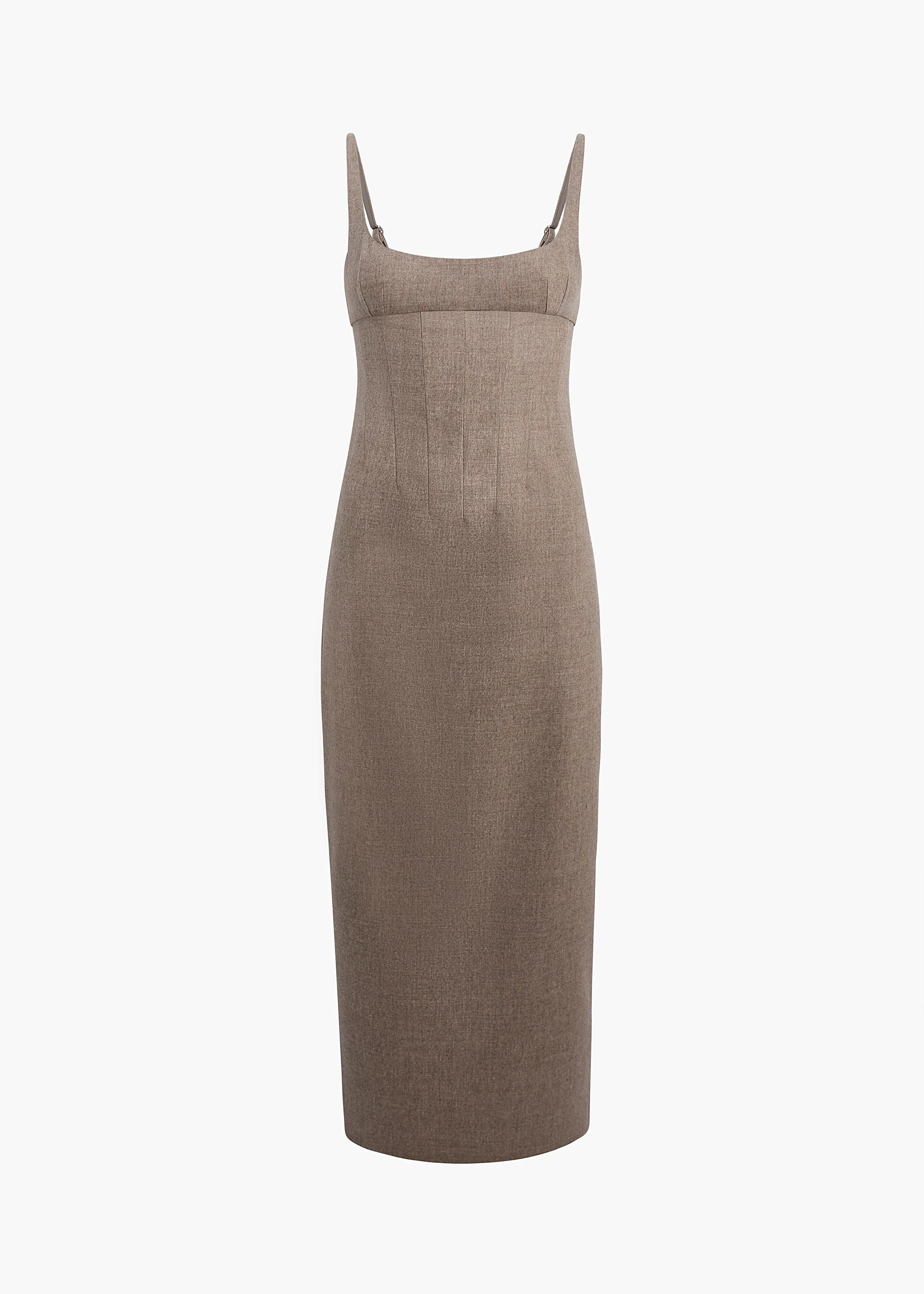 Khaite - Lotte Dress in Sepia - Image 8