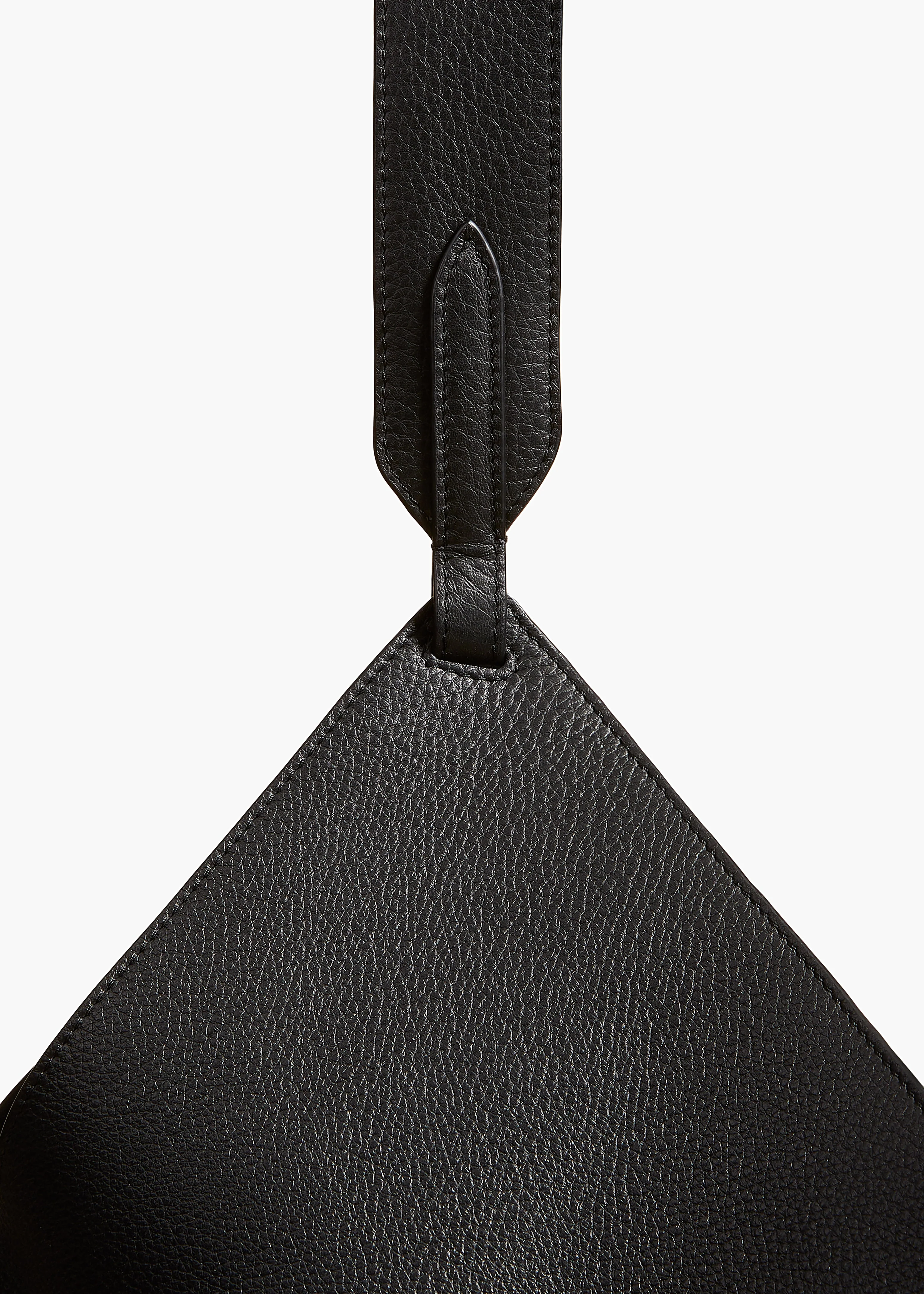 Khaite - Medium Lotus Tote in Black Pebbled Leather - Image 4