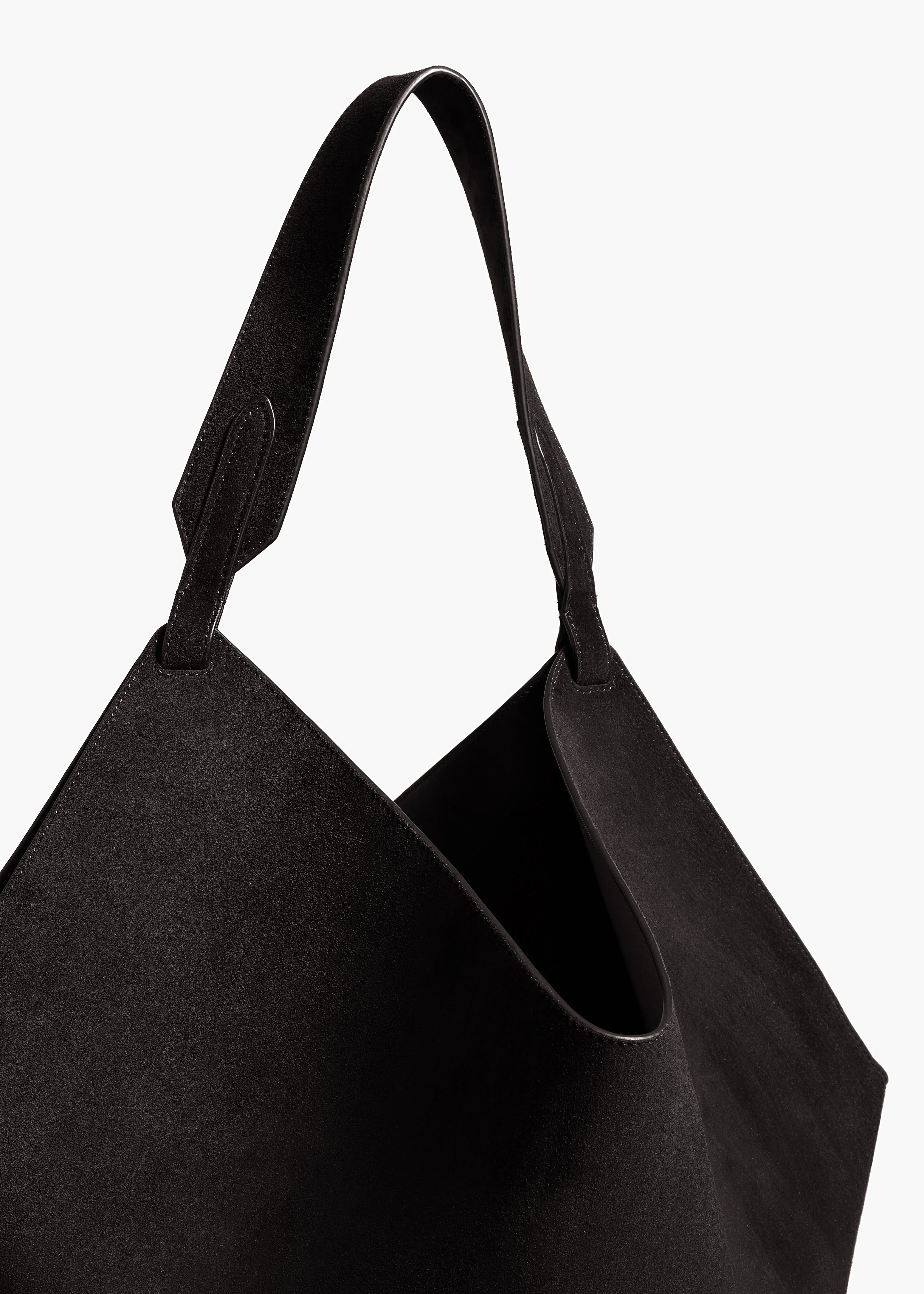 Khaite - Medium Lotus Tote in Black Suede - Image 4