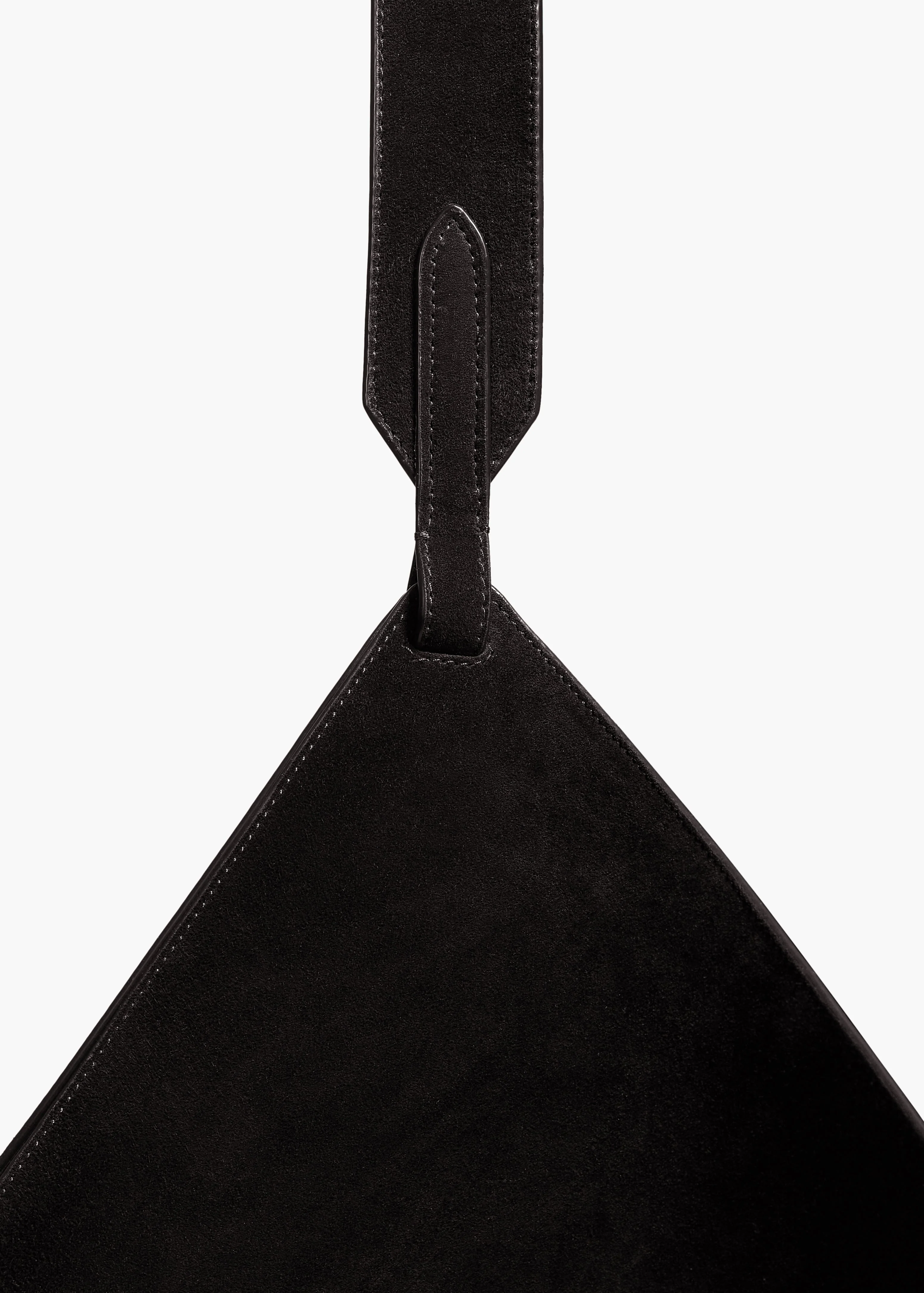 Khaite - Medium Lotus Tote in Black Suede - Image 5