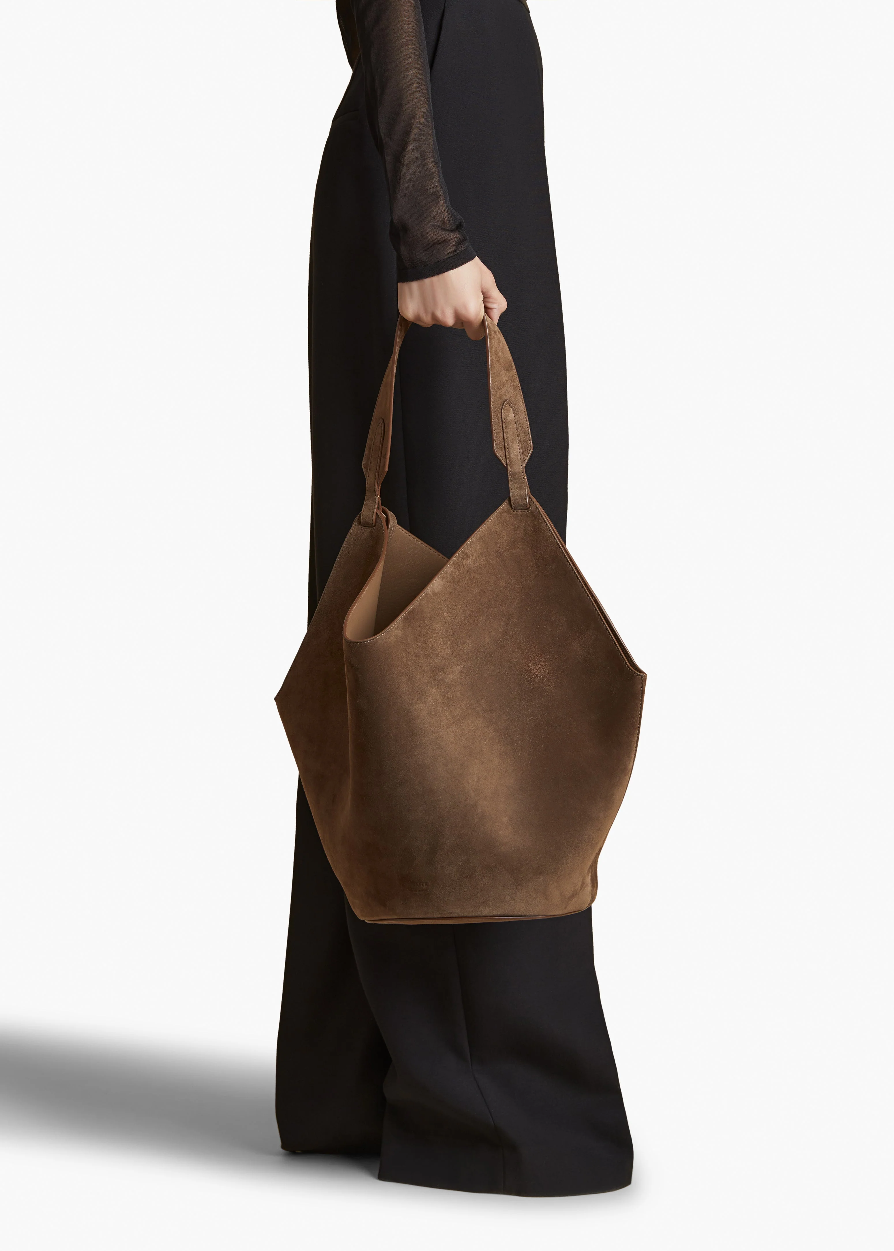 Khaite - Medium Lotus Tote in Cedar Suede - Image 11