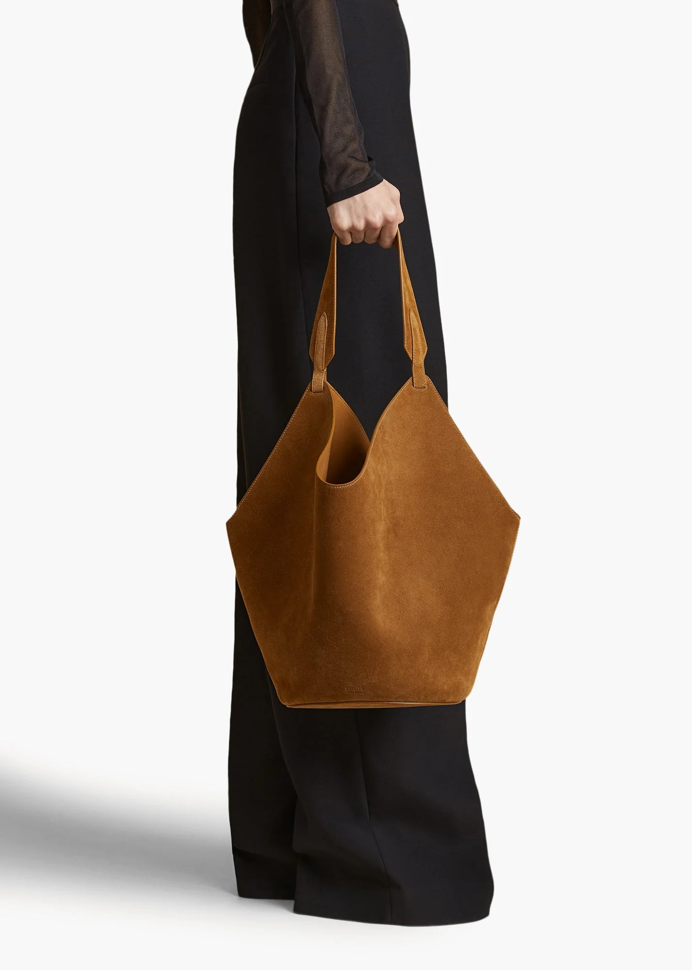 Khaite - Medium Lotus Tote in Mud Suede - Image 5
