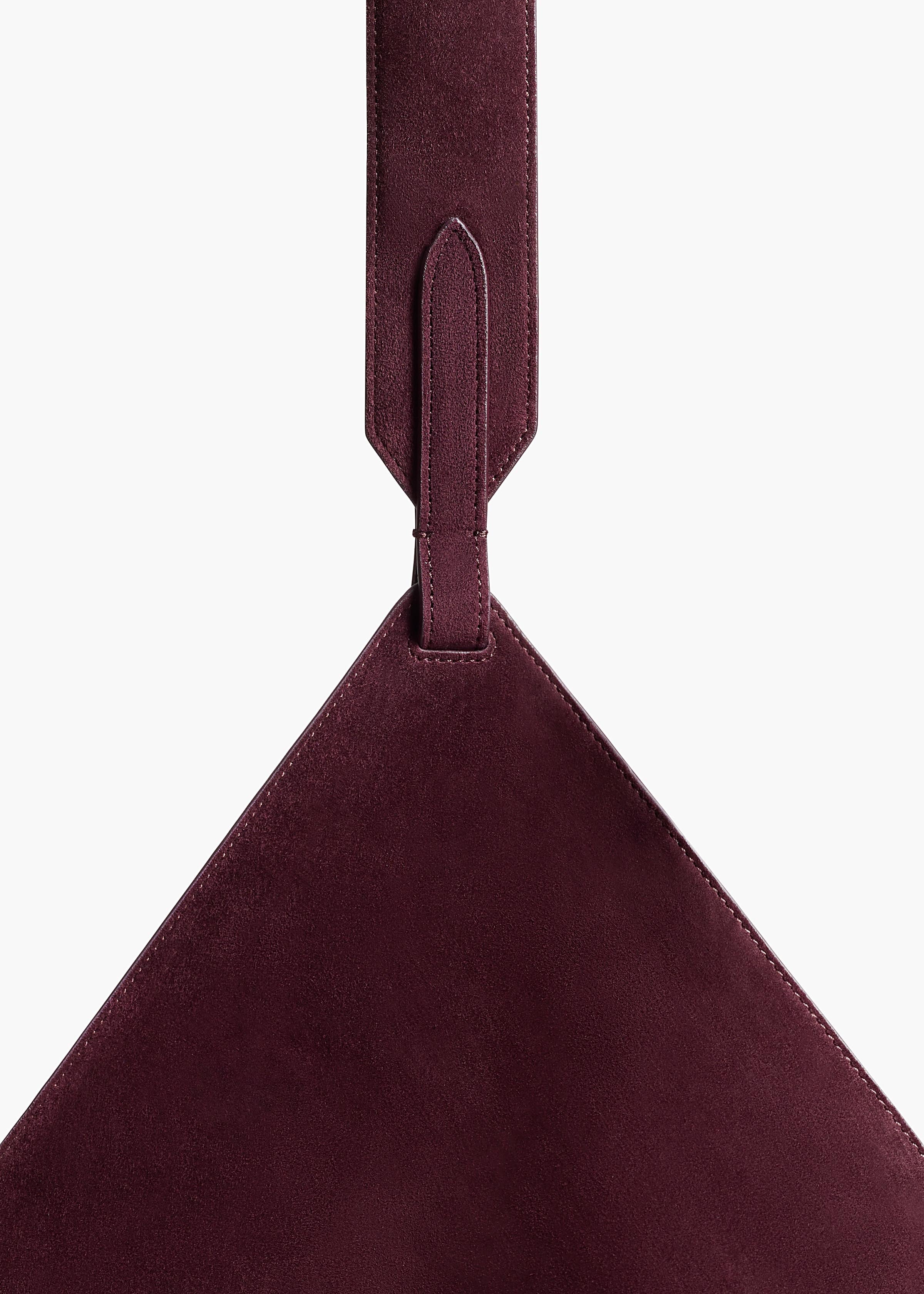 Khaite - Medium Lotus Tote in Rouge Noir Suede - Image 10