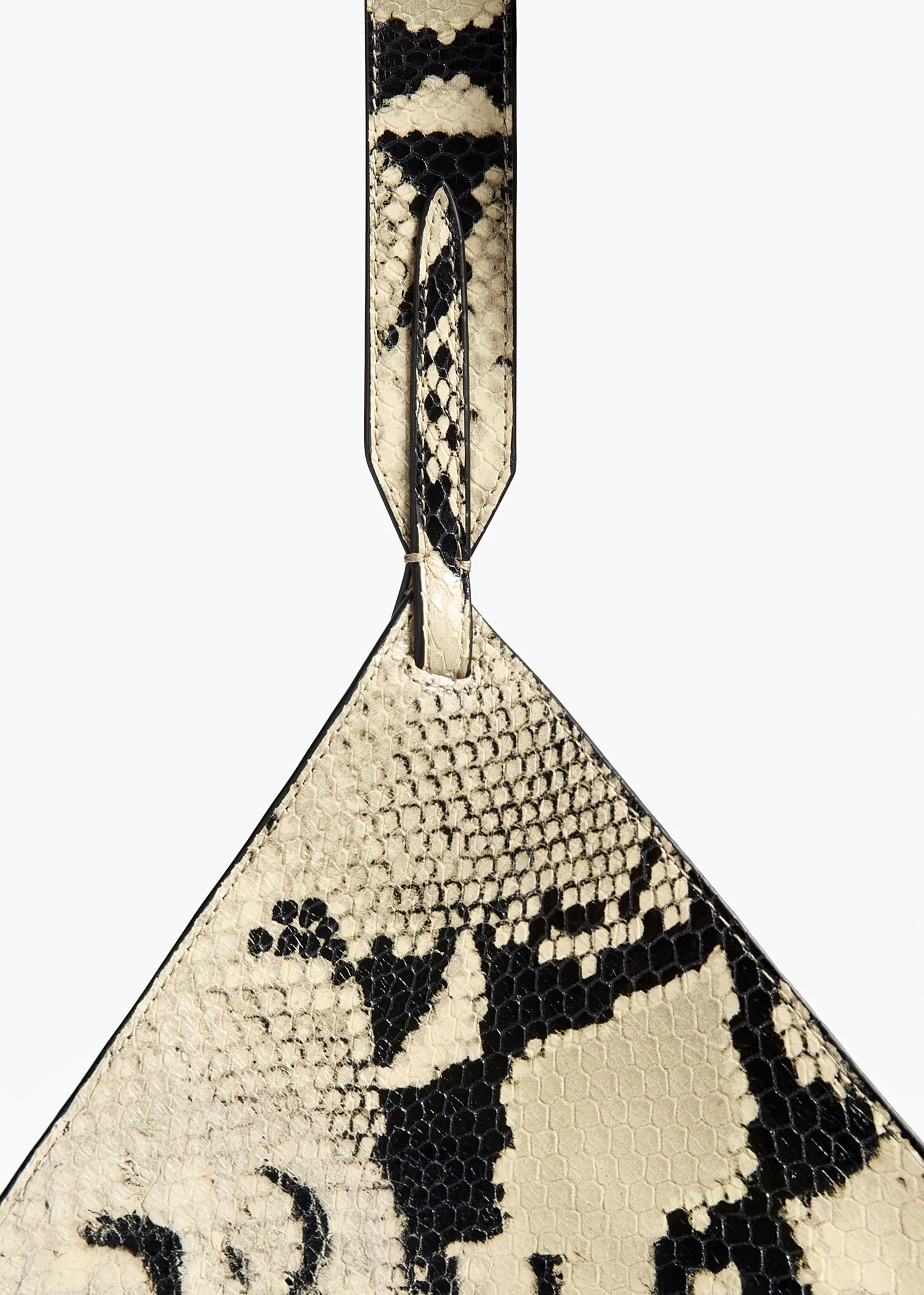 Khaite - Mini Lotus Tote in Natural Python - Embossed Leather - Image 4
