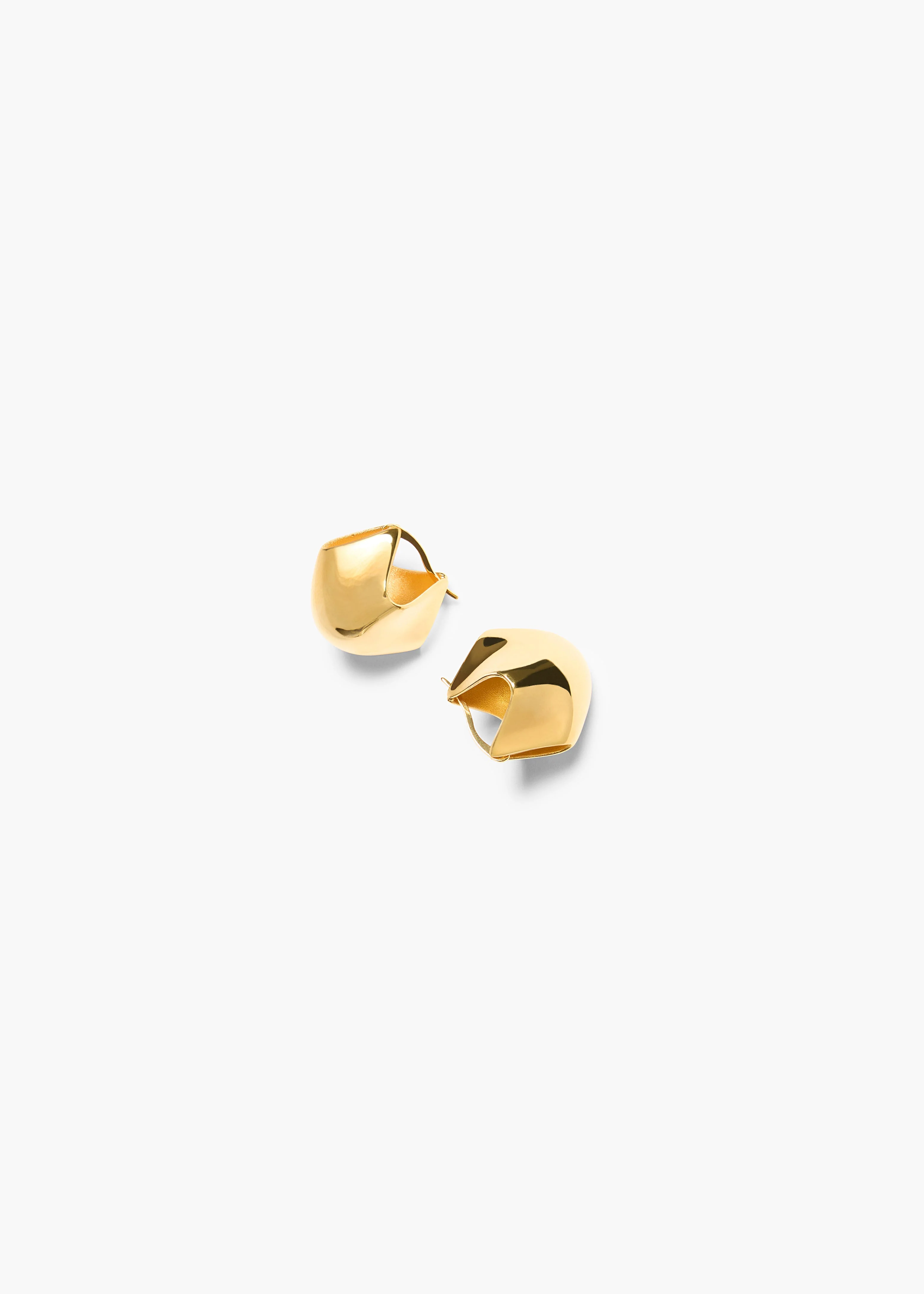 Khaite - Small Lotus Earrings in Gold - Image 2