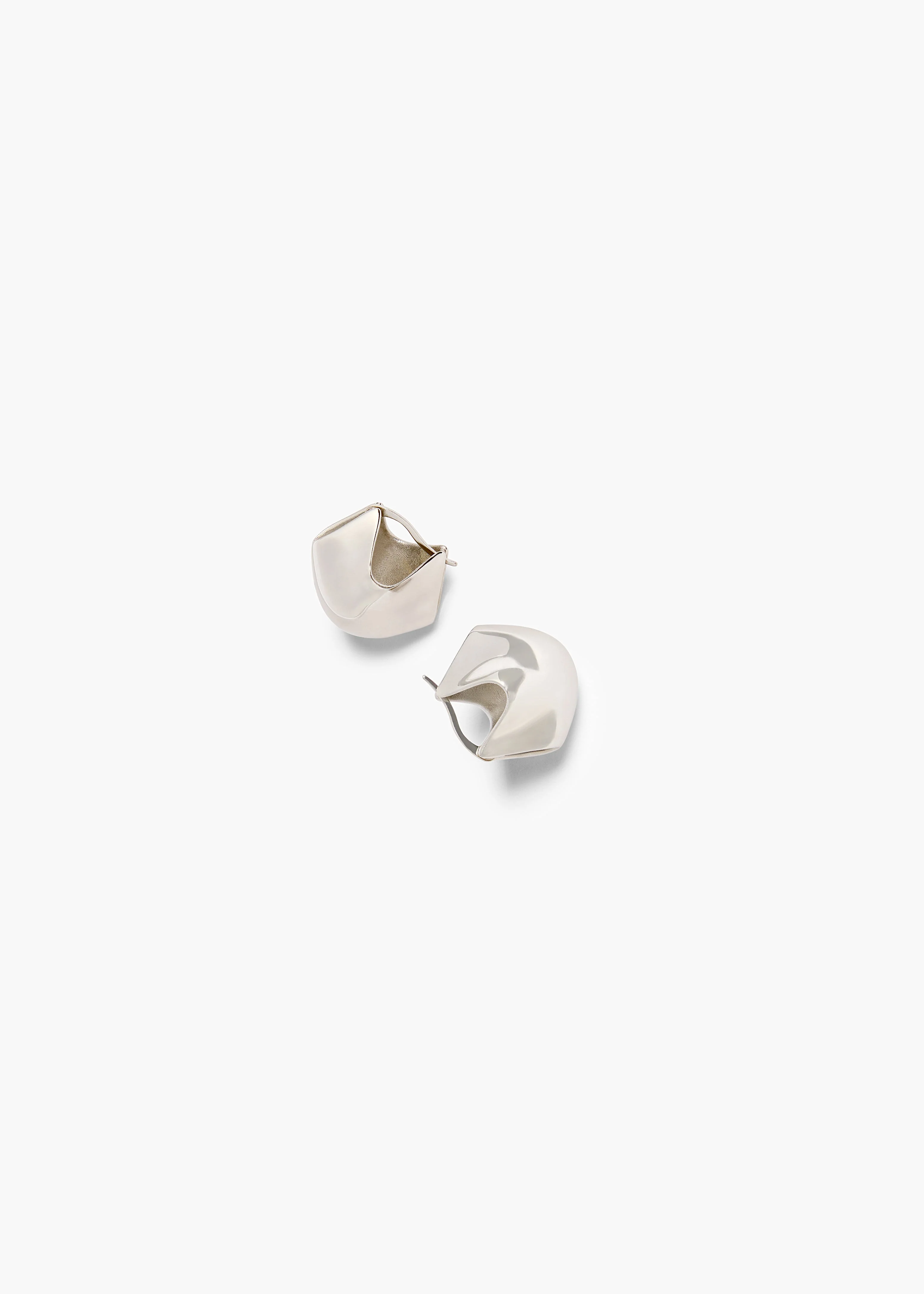 Khaite - Small Lotus Earrings in Silver - Image 6