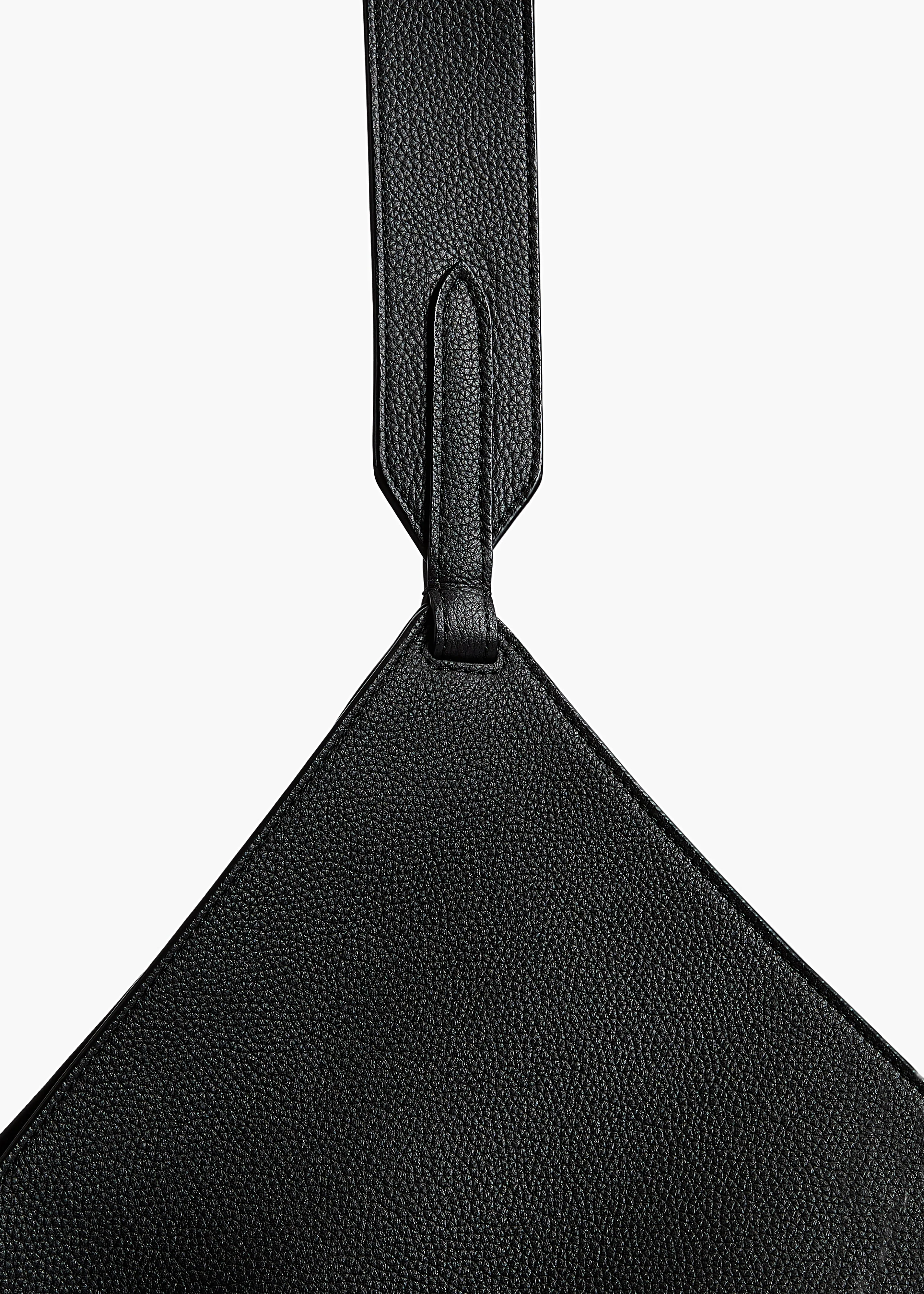 Khaite - Small Lotus Tote in Black Pebbled Leather - Image 10