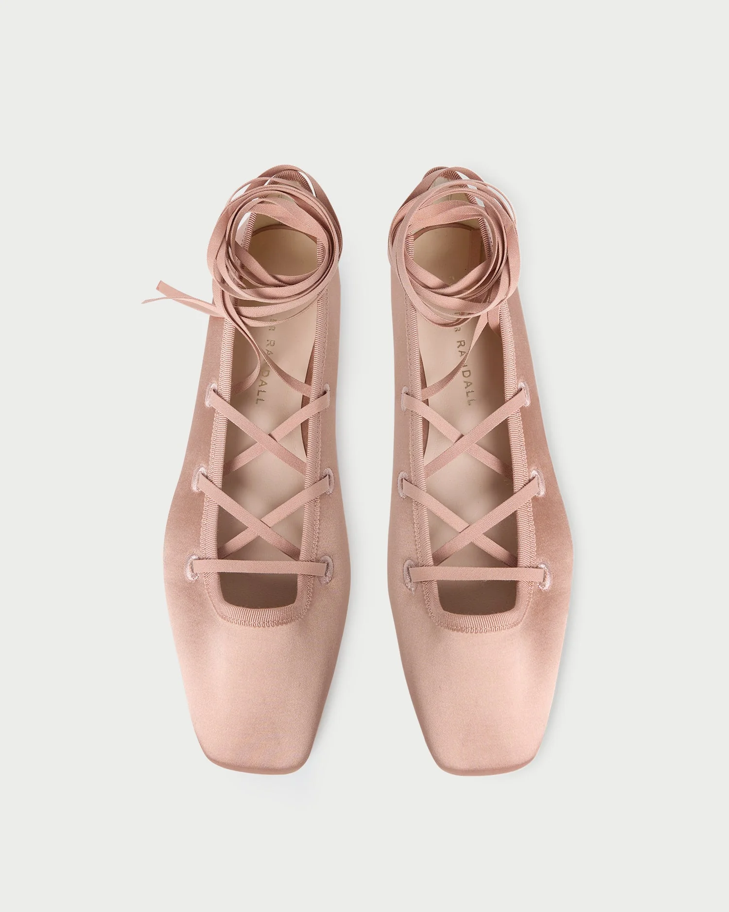 Loeffler Randall - Louisa Blush Lace - Up Ballet Flat