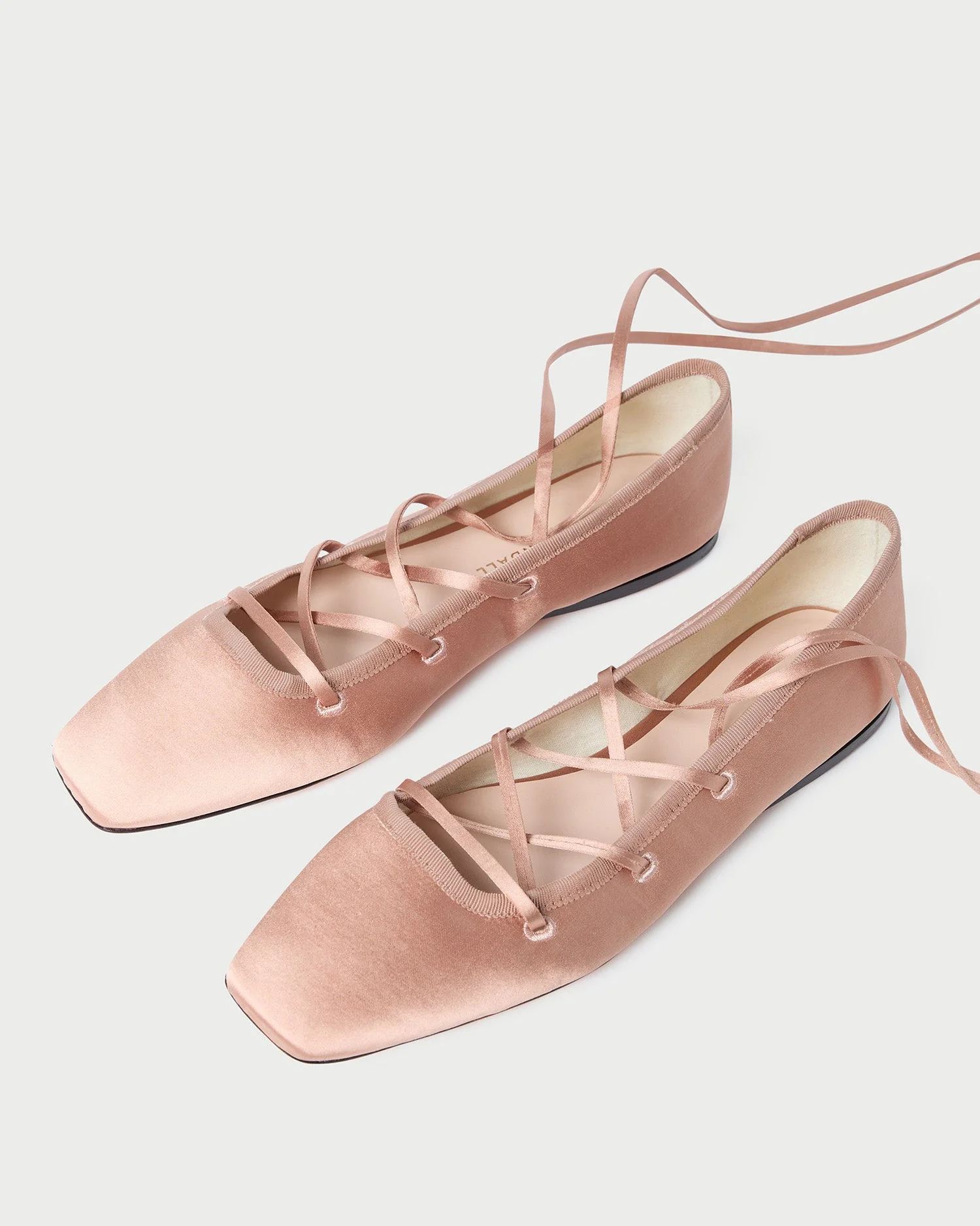 Loeffler Randall - Louisa Blush Lace - Up Ballet Flat - Image 4