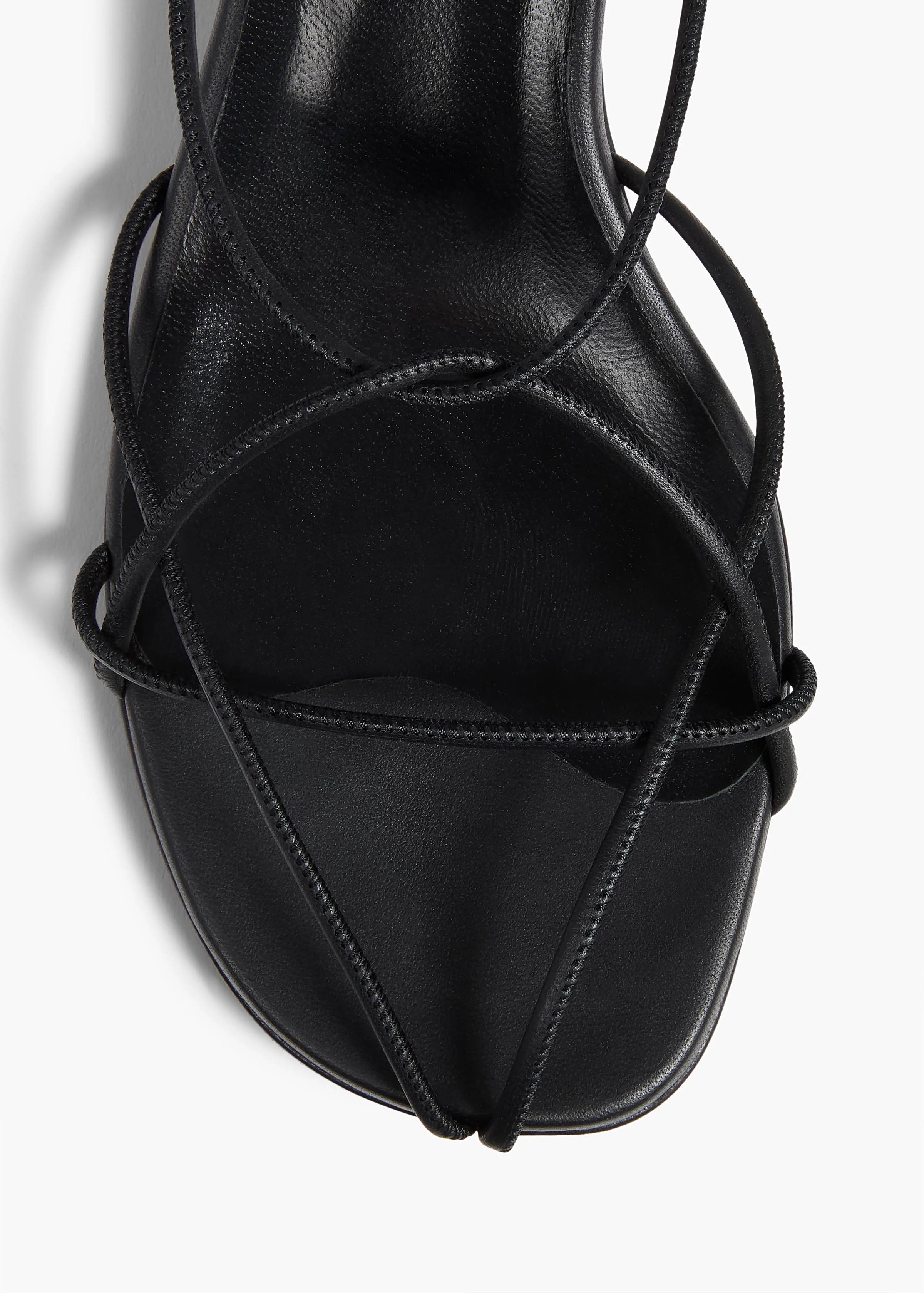 Khaite - Loulou Sandal in Black Leather - Image 10