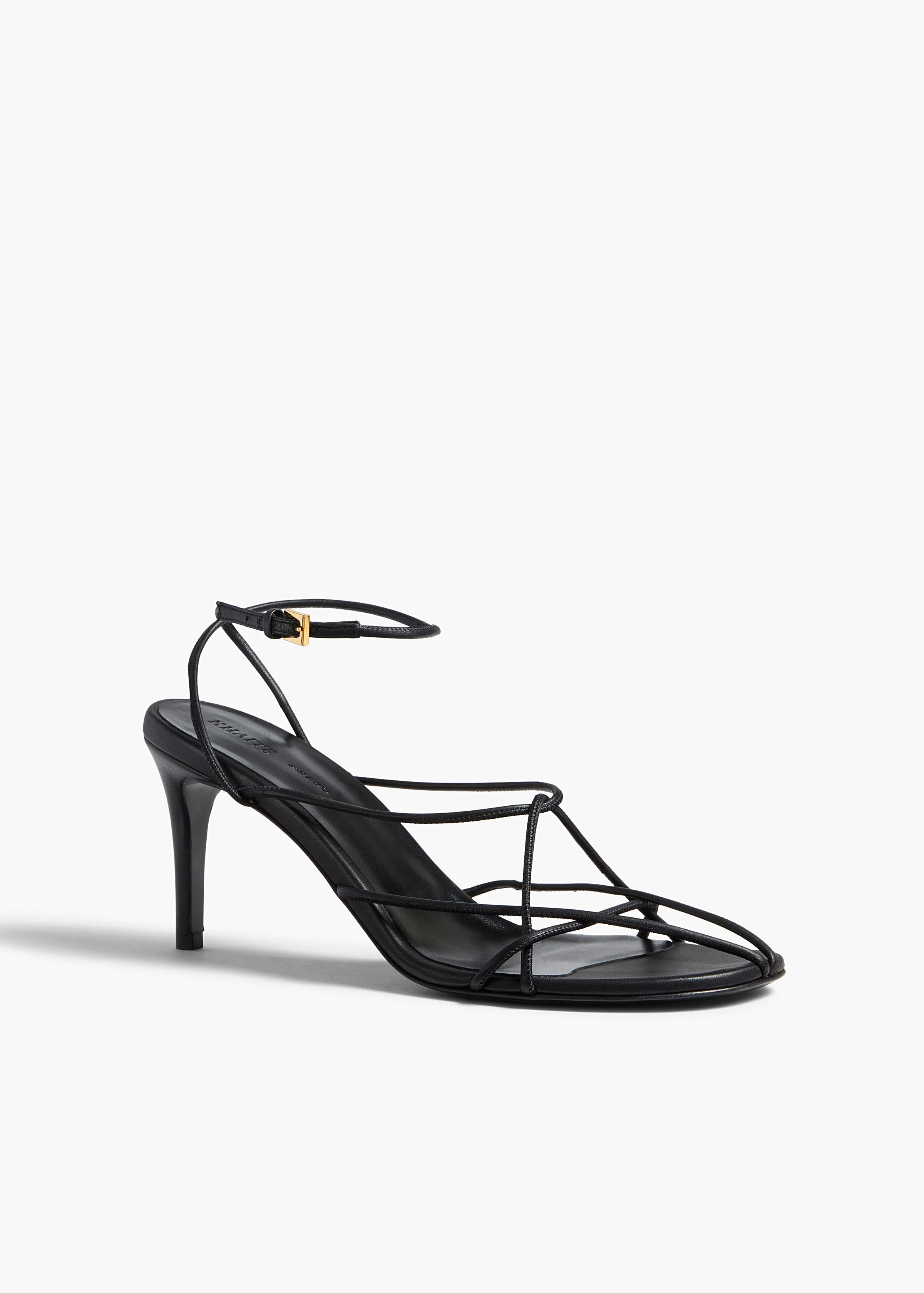 Khaite - Loulou Sandal in Black Leather - Image 2