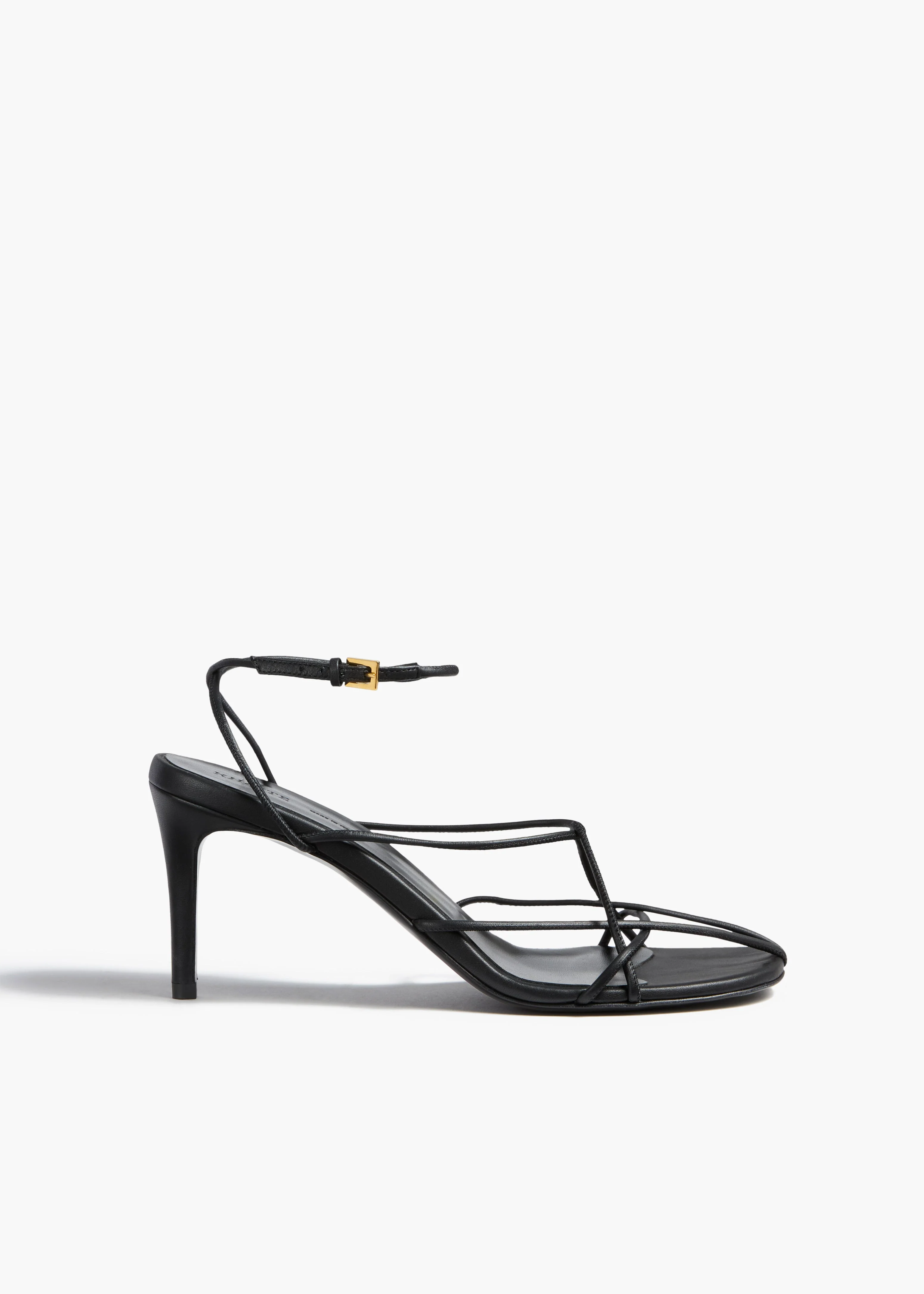 Khaite - Loulou Sandal in Black Leather - Image 7