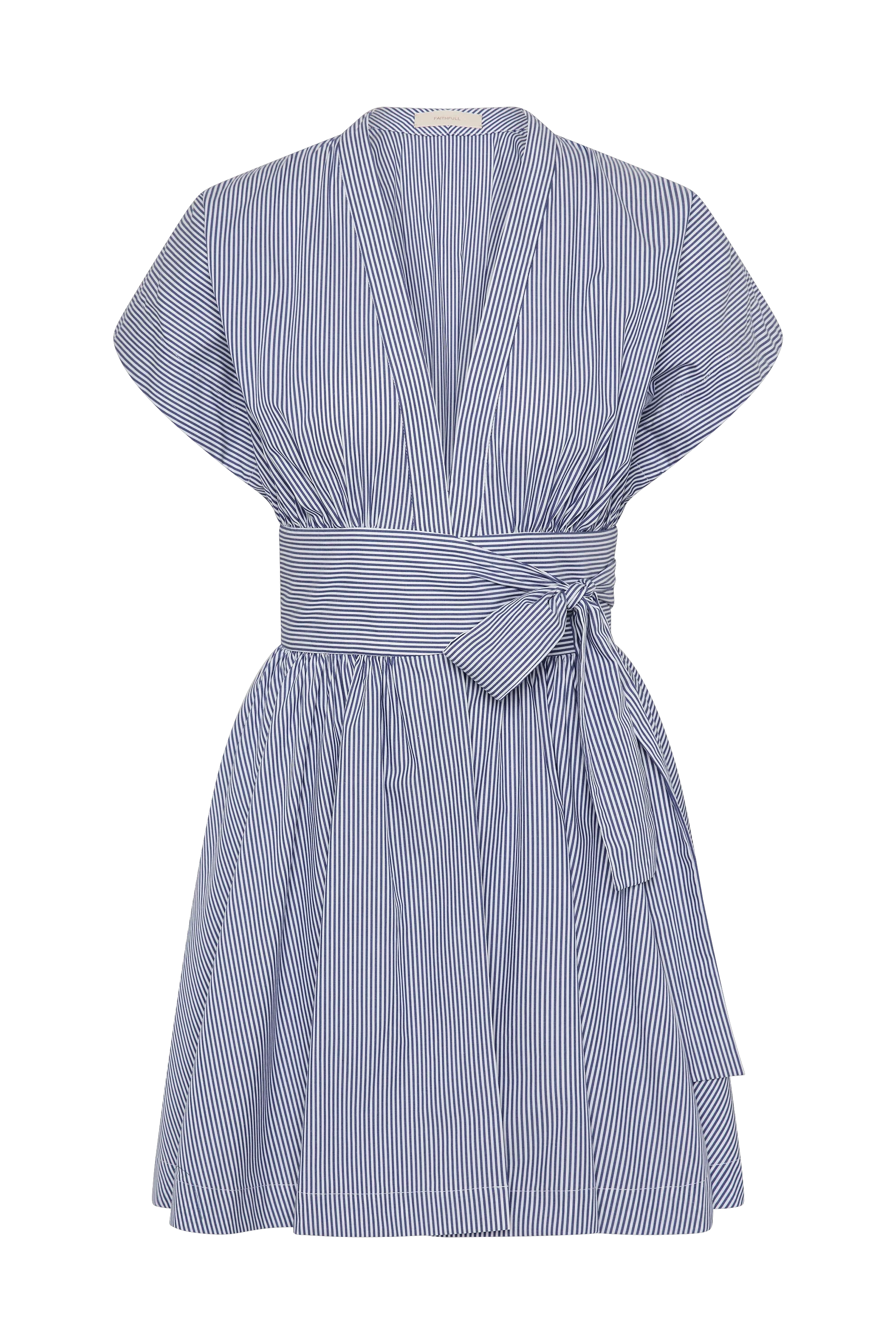 Faithfull - Lova Mini Dress Helle Stripe Vintage Navy - Image 10