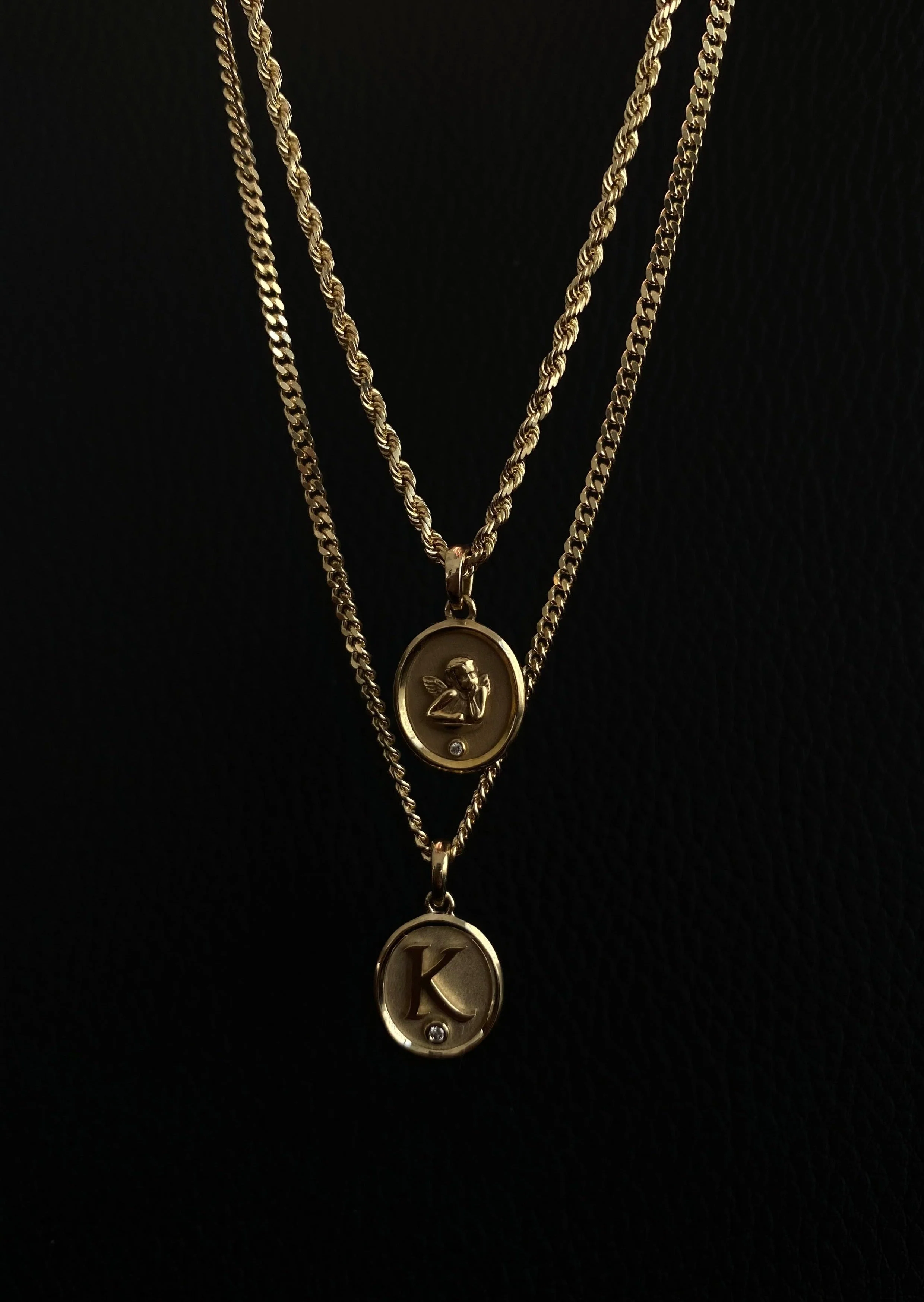 Kinn - Love Letter Diamond Necklace Curb Chain - Image 3