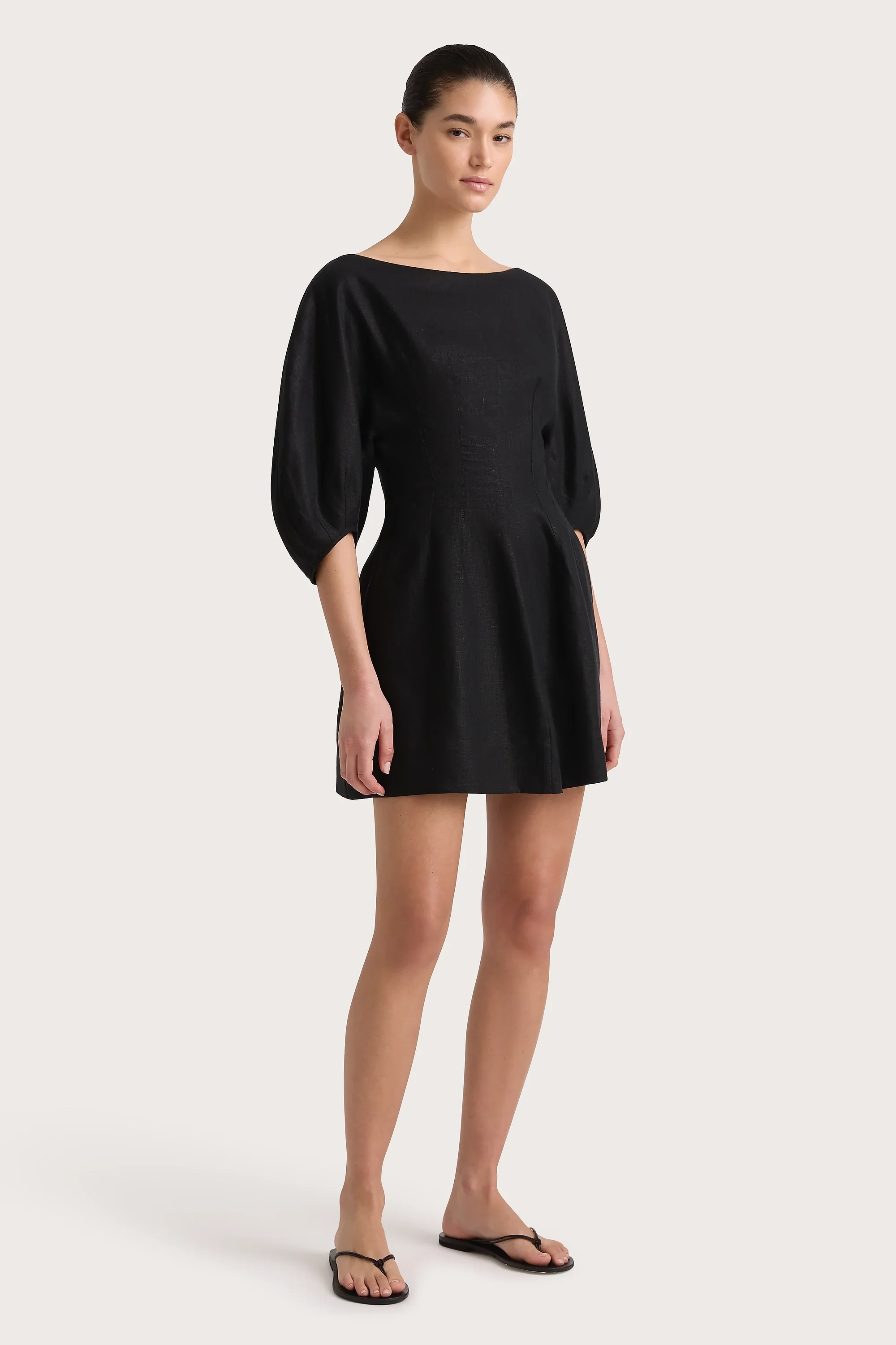 Faithfull - Lowen Mini Dress Black - Final Sale - Image 2