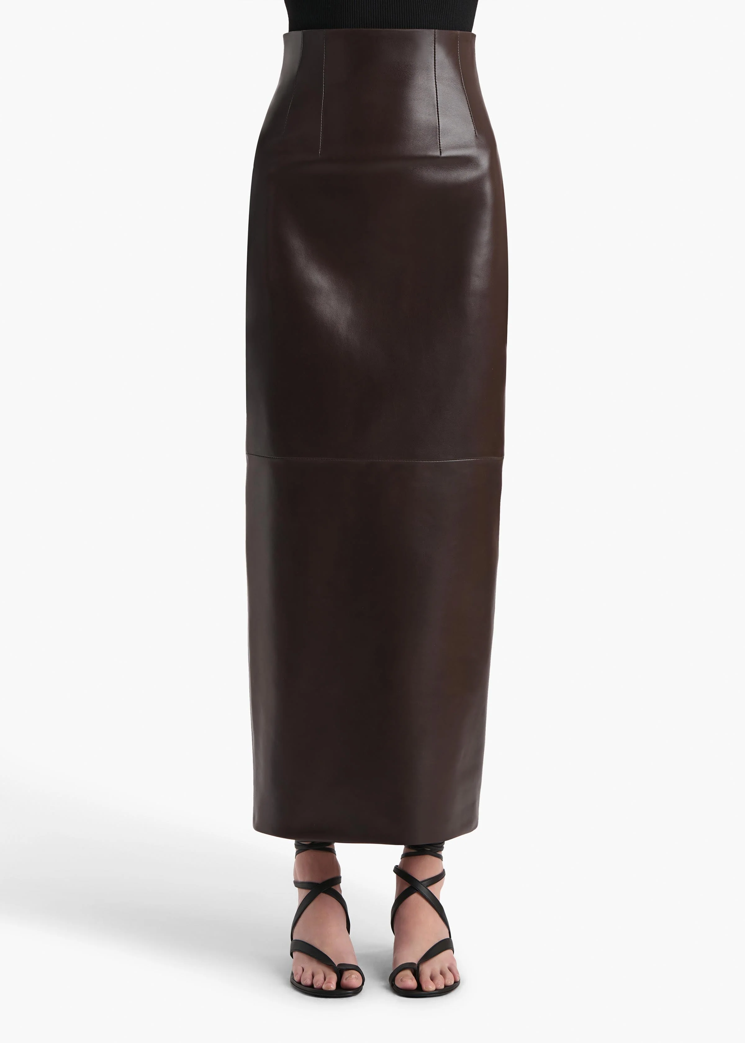 Khaite - Loxley Skirt in Mud Leather - Image 3