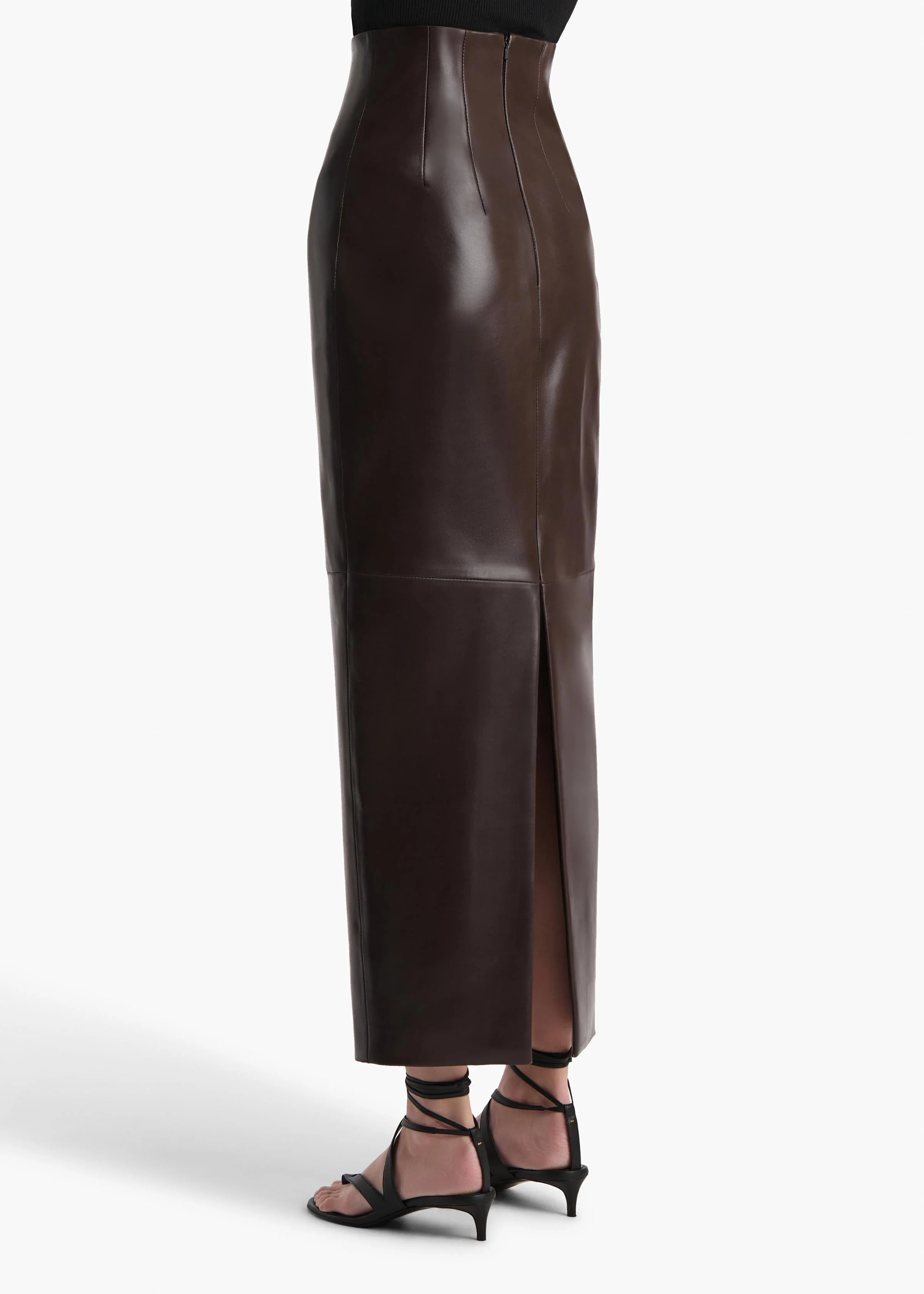 Khaite - Loxley Skirt in Mud Leather - Image 4