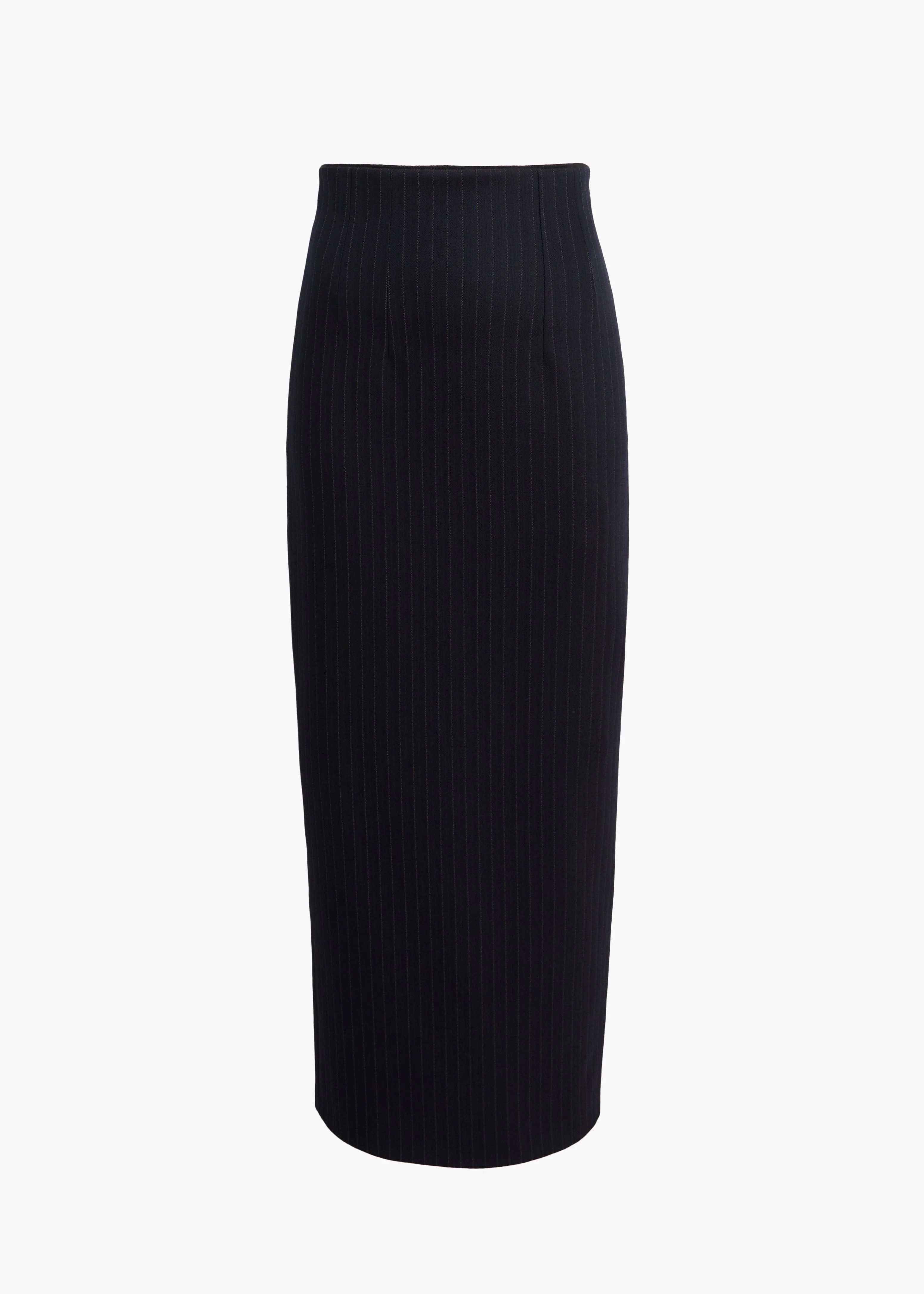 Khaite - Loxley Skirt in Navy and White Stripe - Image 8