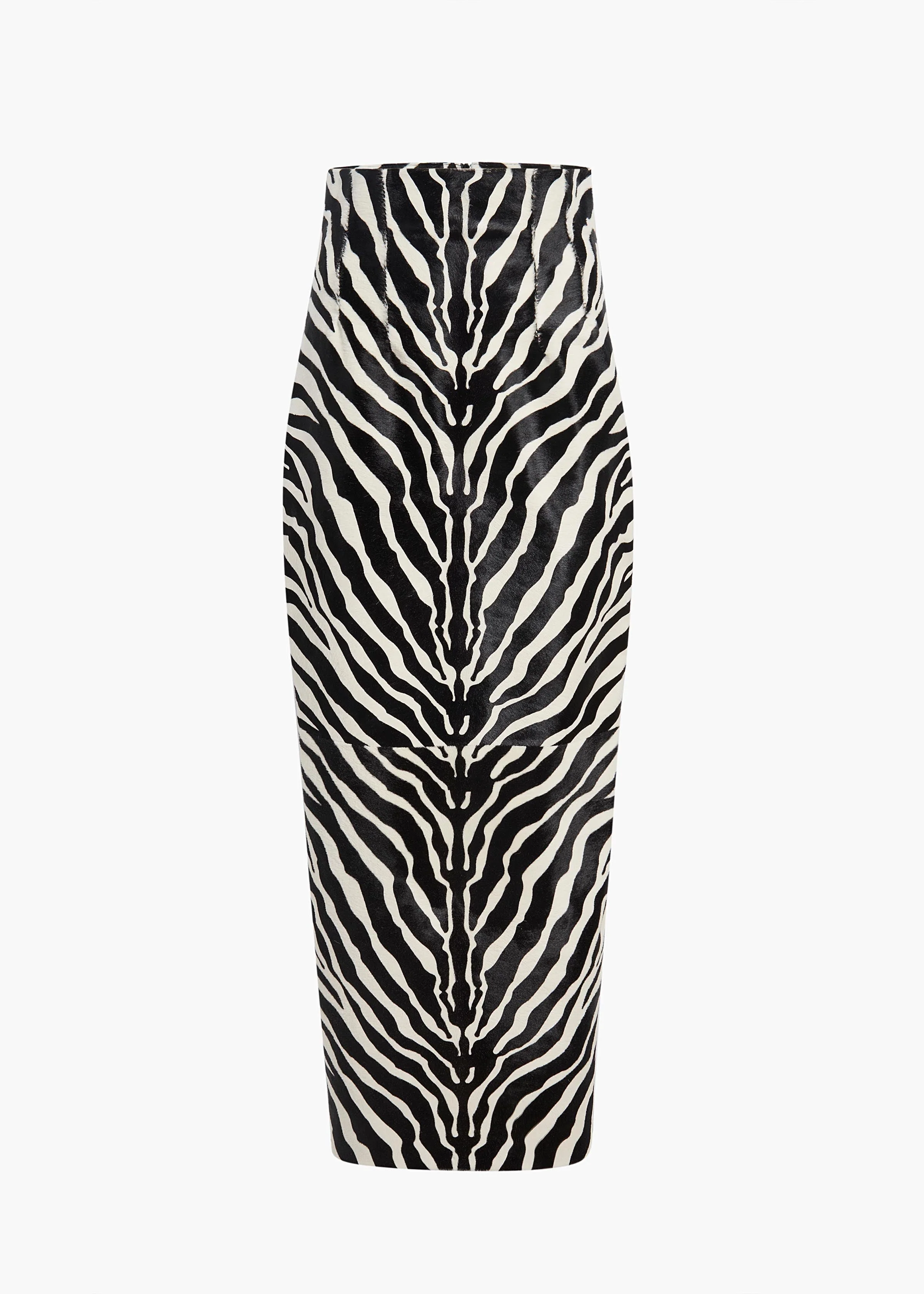 Khaite - Loxley Skirt in Zebra Print Haircalf - Image 9