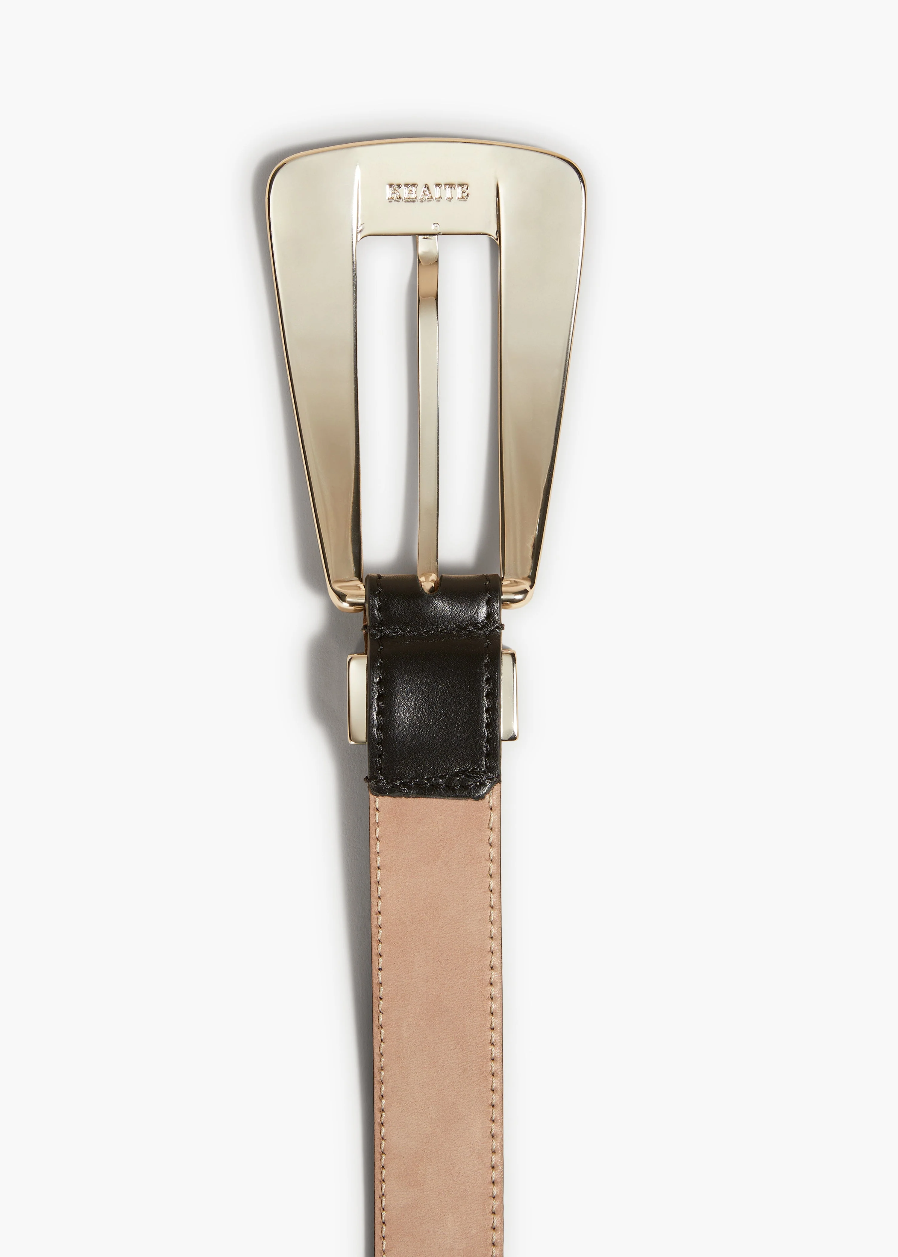 Khaite - Lucca Belt in Black Leather with Silver - Image 3