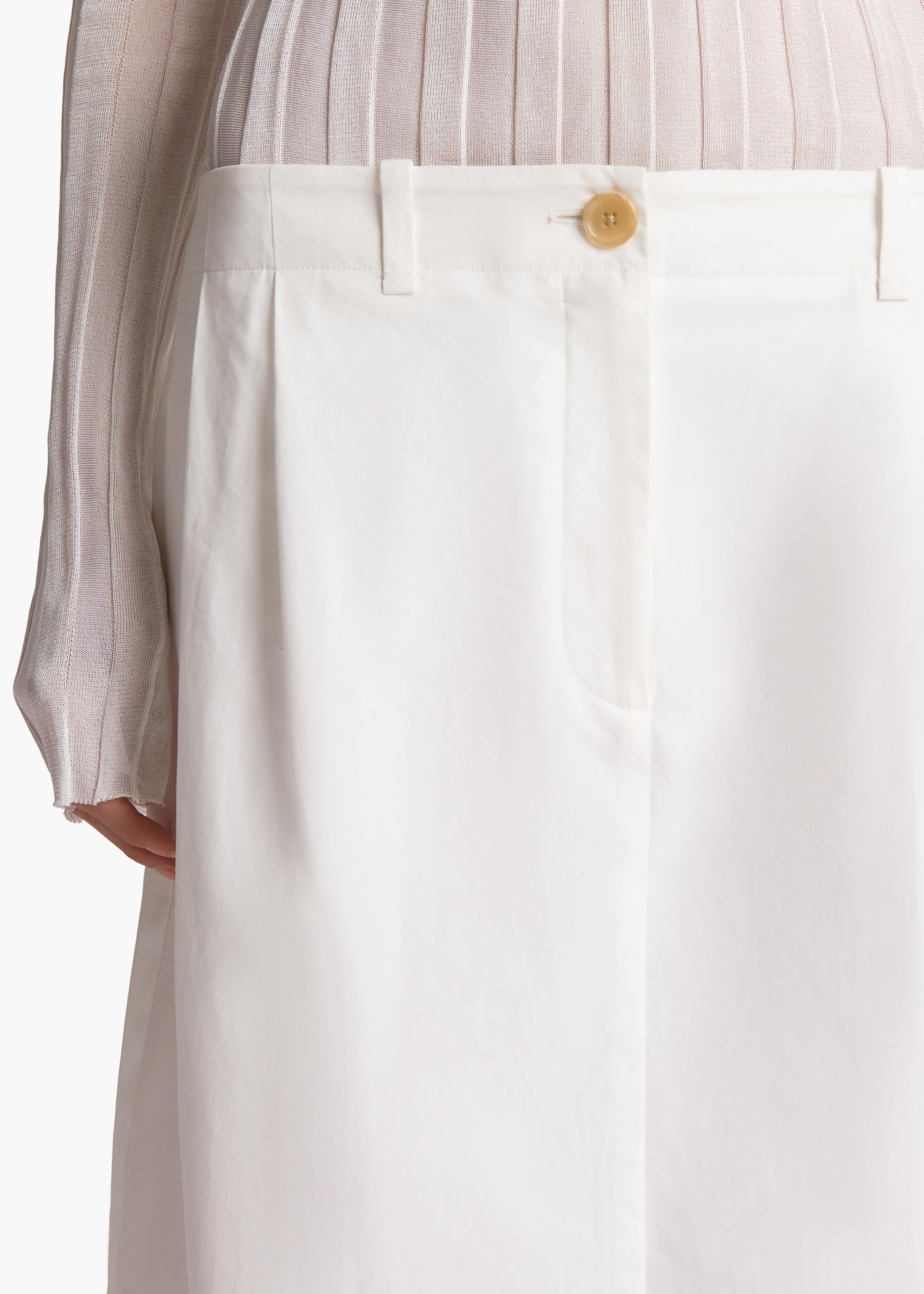 Khaite - Lucian Skirt in White - Image 12