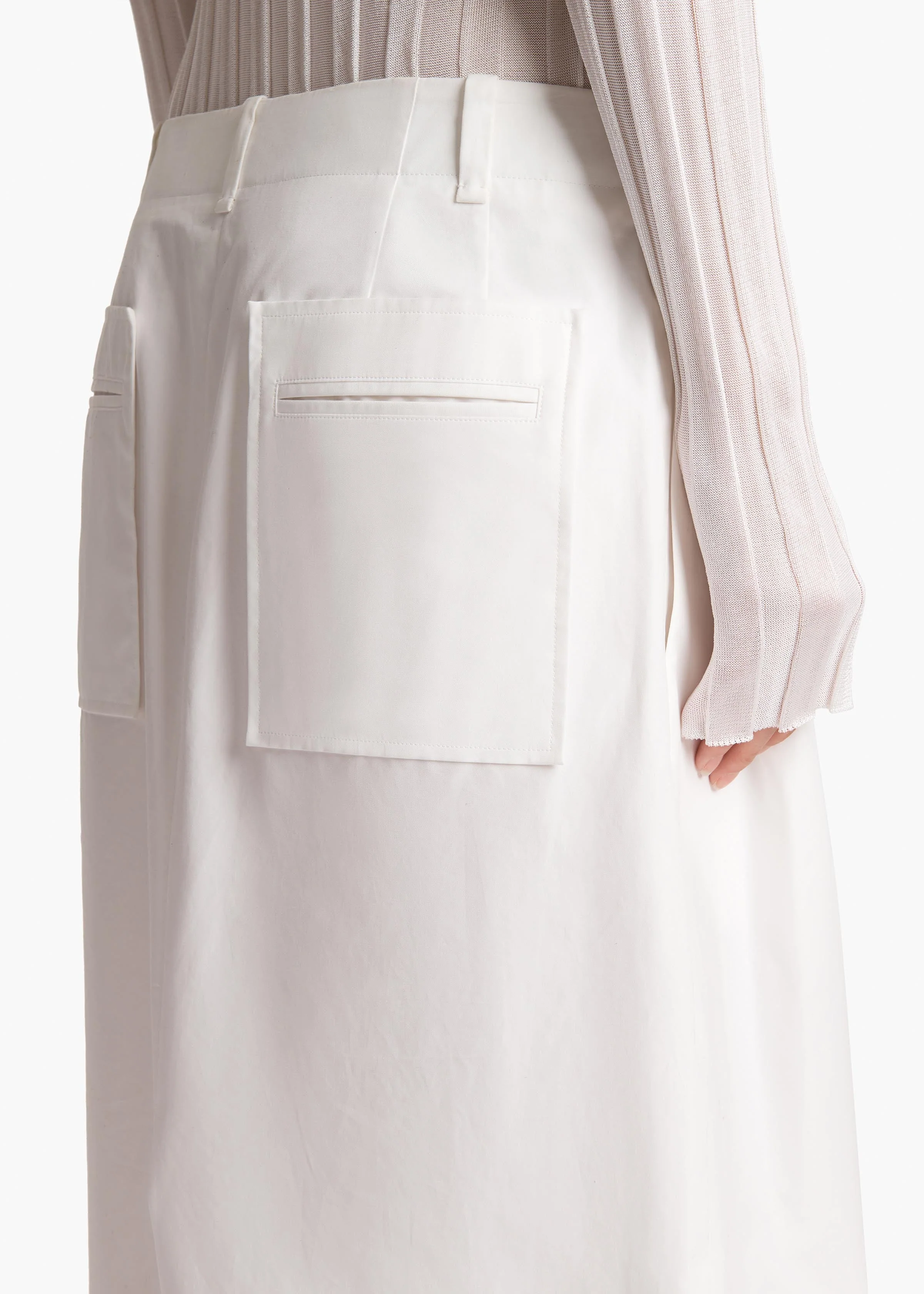 Khaite - Lucian Skirt in White - Image 13