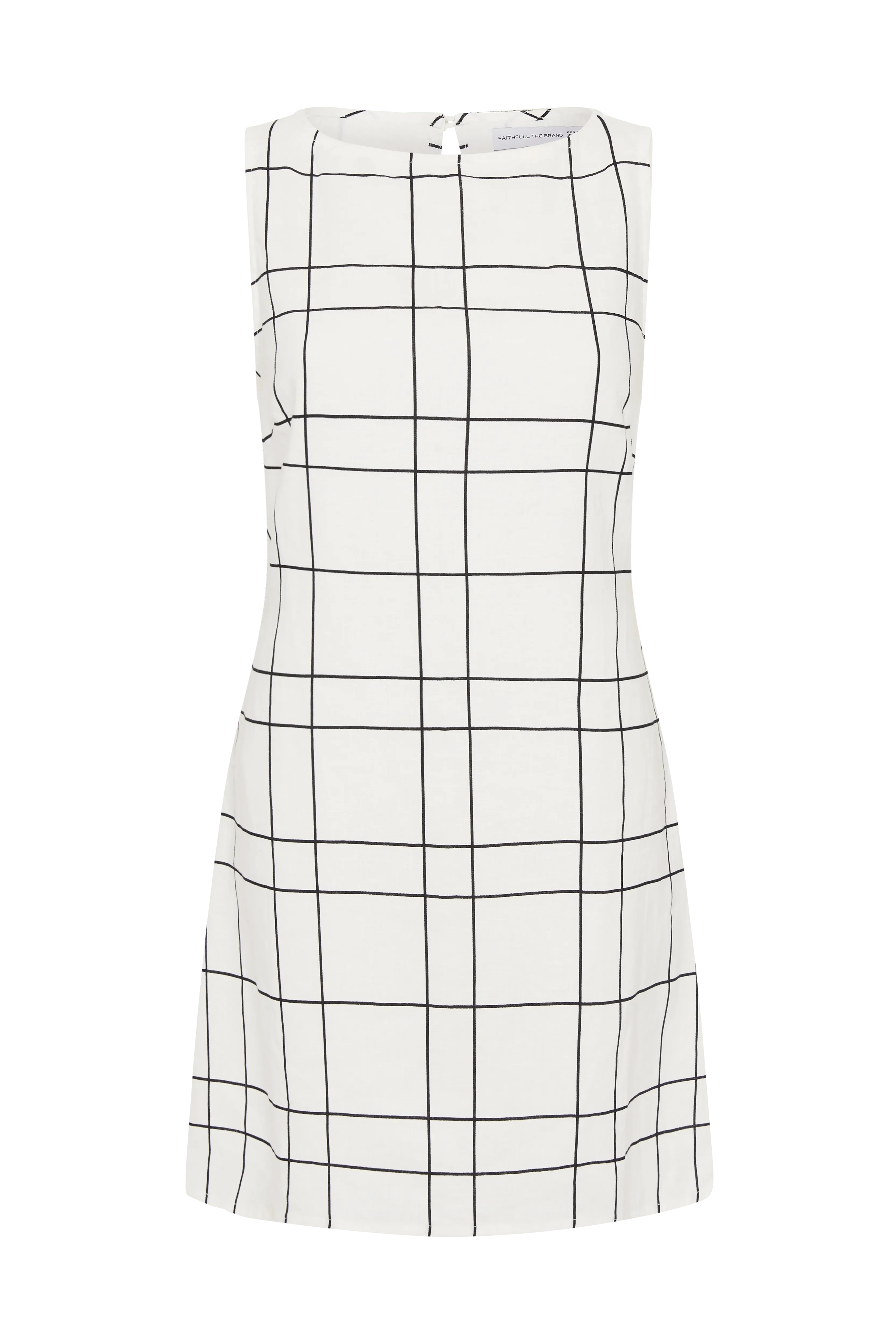 Faithfull - Lui Mini Dress Letizia Check White - Final Sale - Image 6