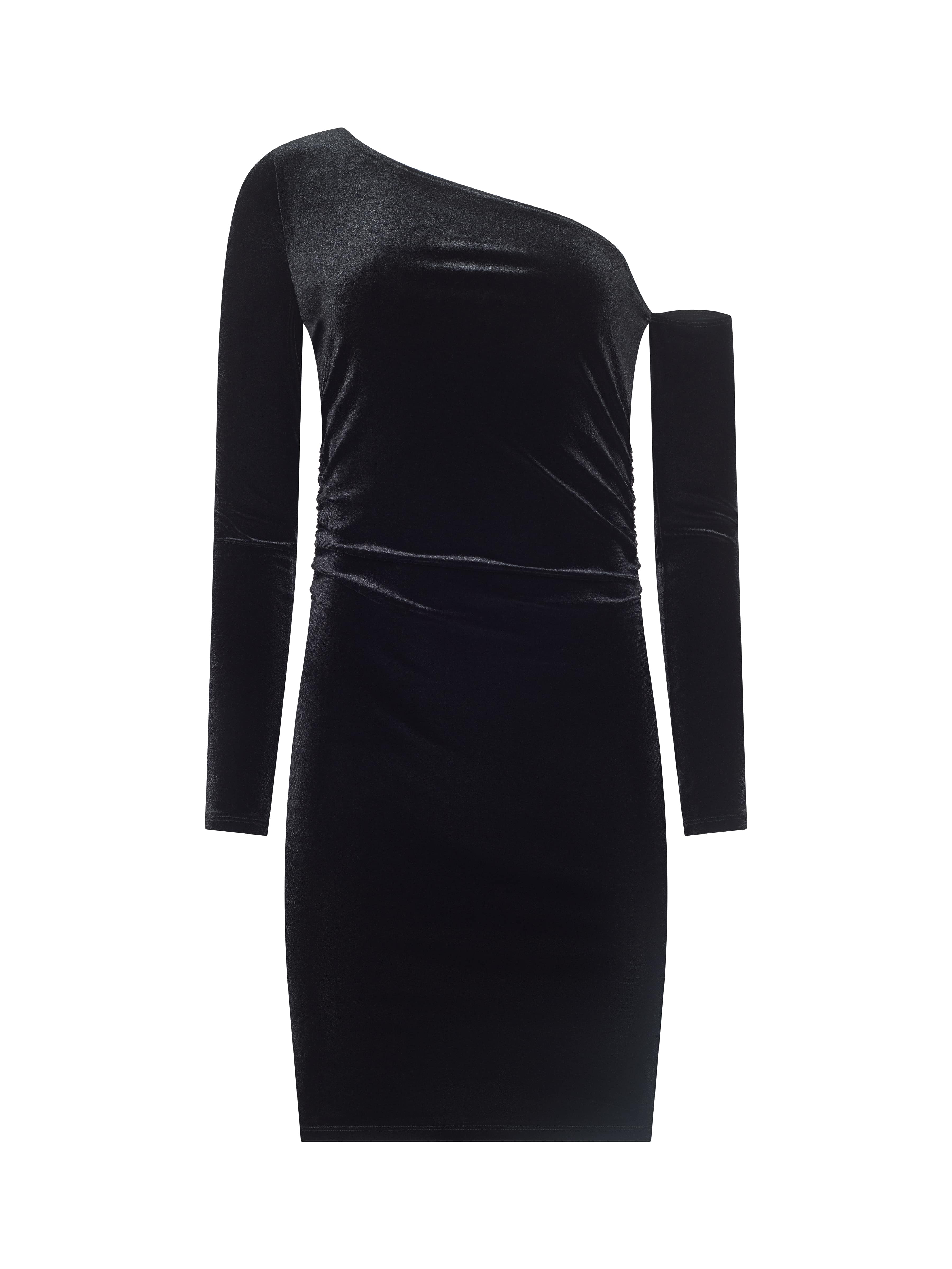 L'AGENCE - Lynne Velvet Mini Dress - Image 7