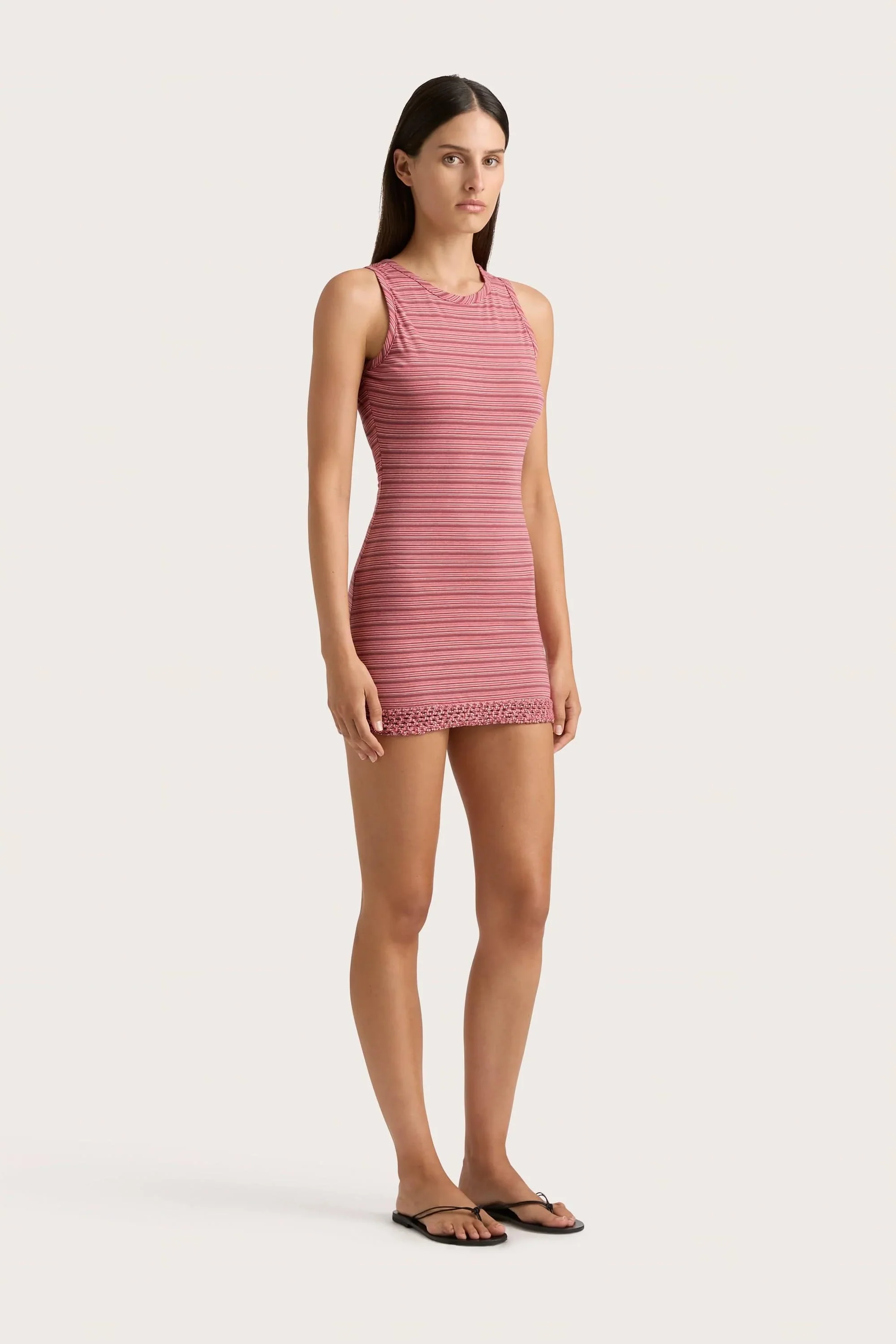 Faithfull - Maceio Mini Dress Vermillion Stripe - Final Sale - Image 2
