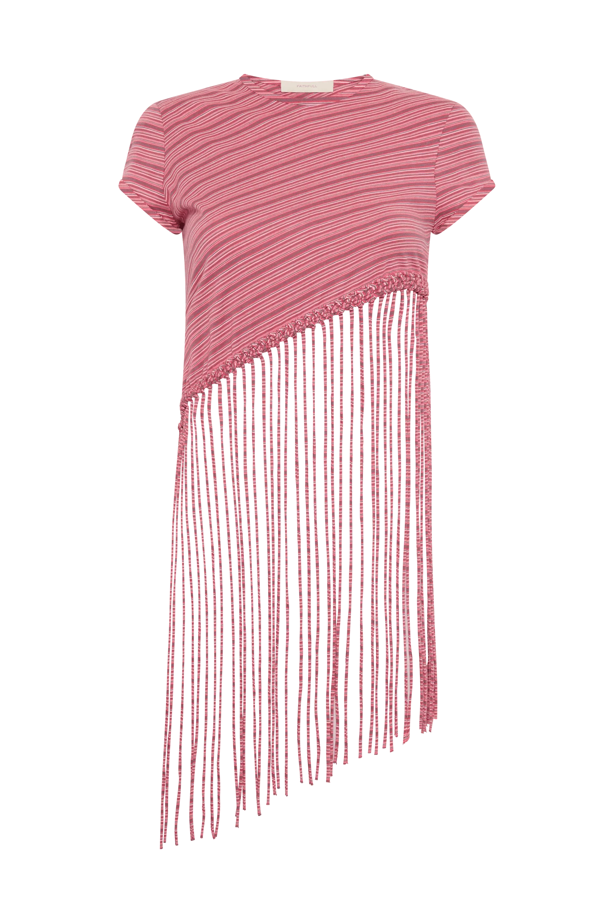 Faithfull - Maceio T - Shirt Vermillion Stripe - Final Sale - Image 6