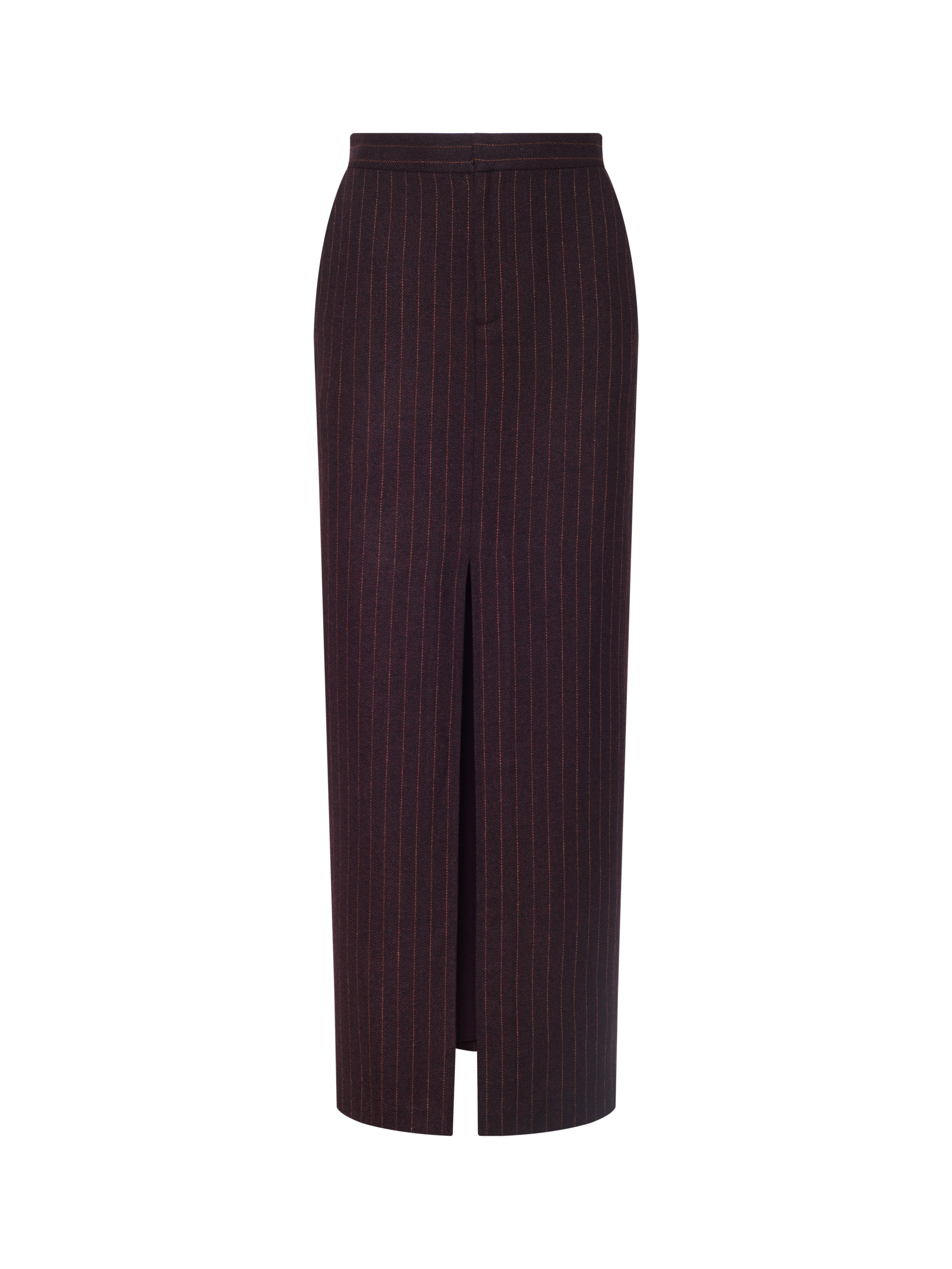 L'AGENCE - Maceline Pinstriped Maxi Skirt - Image 6
