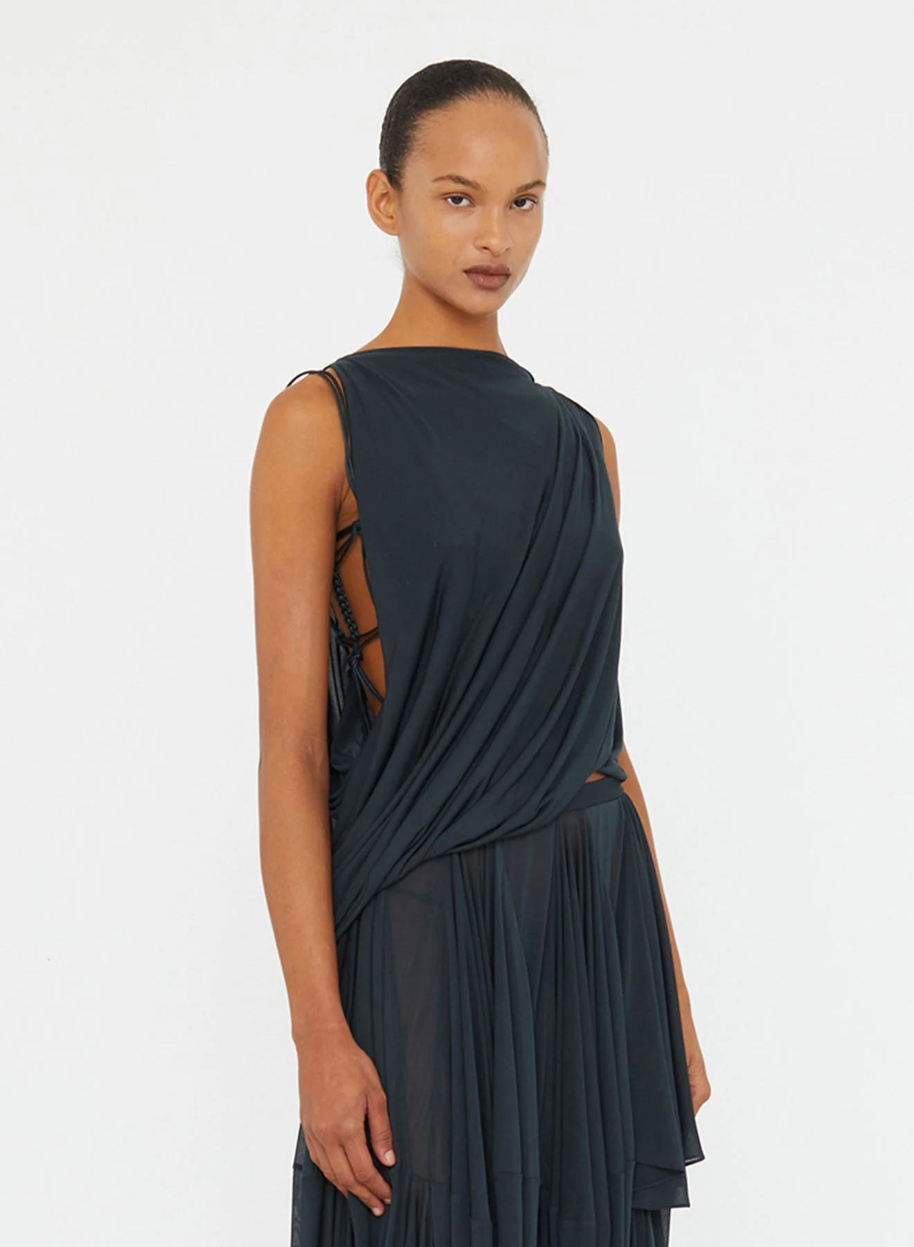 Christopher Esber - Macrame Silk Knot Dropped Armhole Top