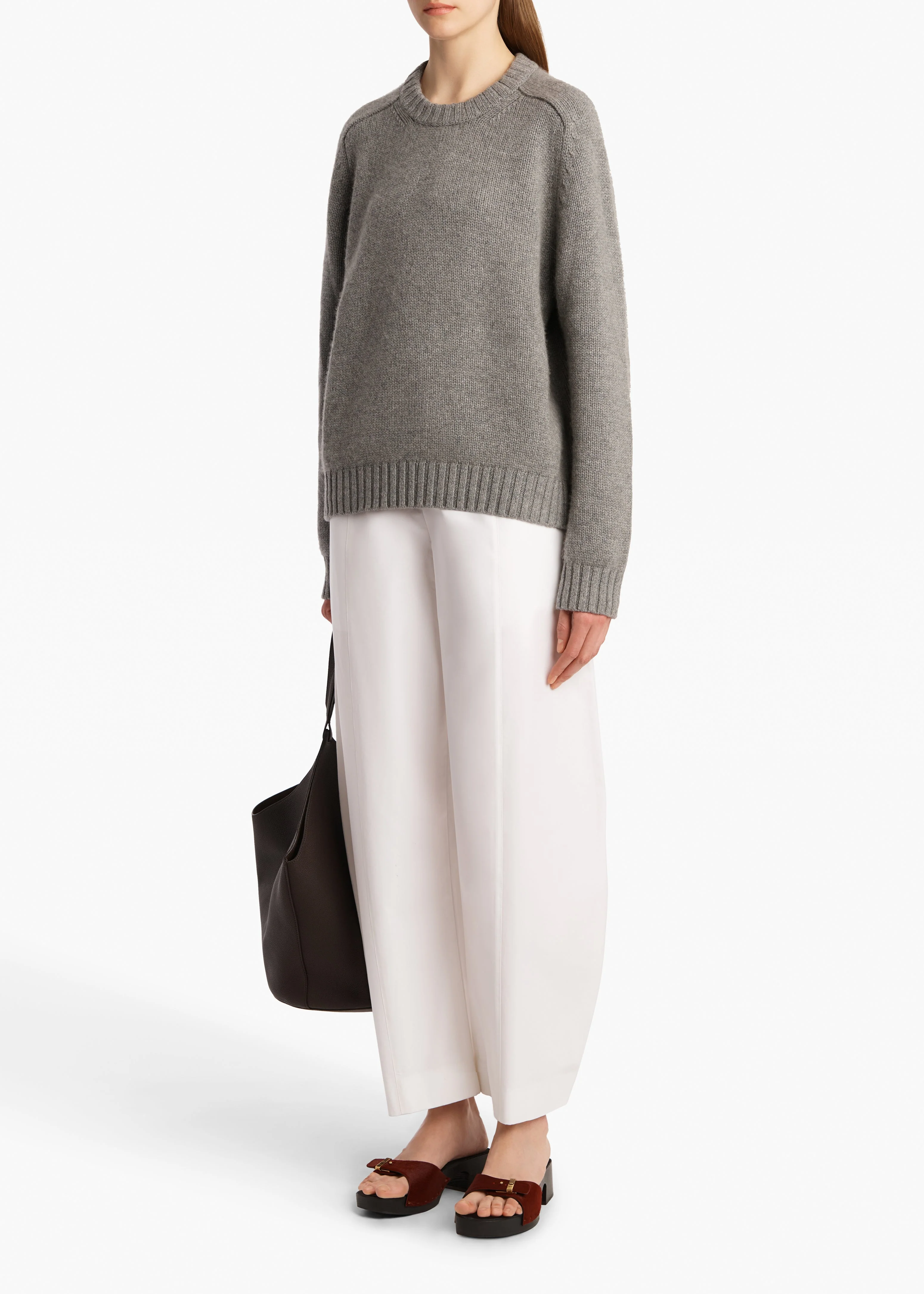 Khaite - Mae Sweater in Warm Grey - Image 2