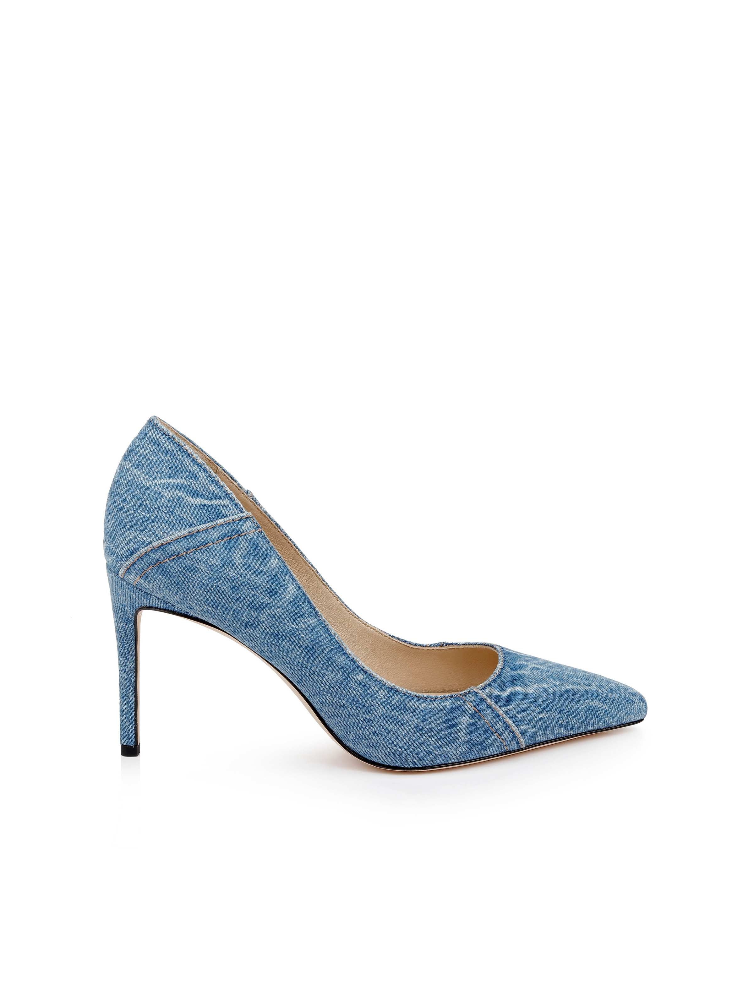 L'AGENCE - Maelle Denim Pump - Image 4
