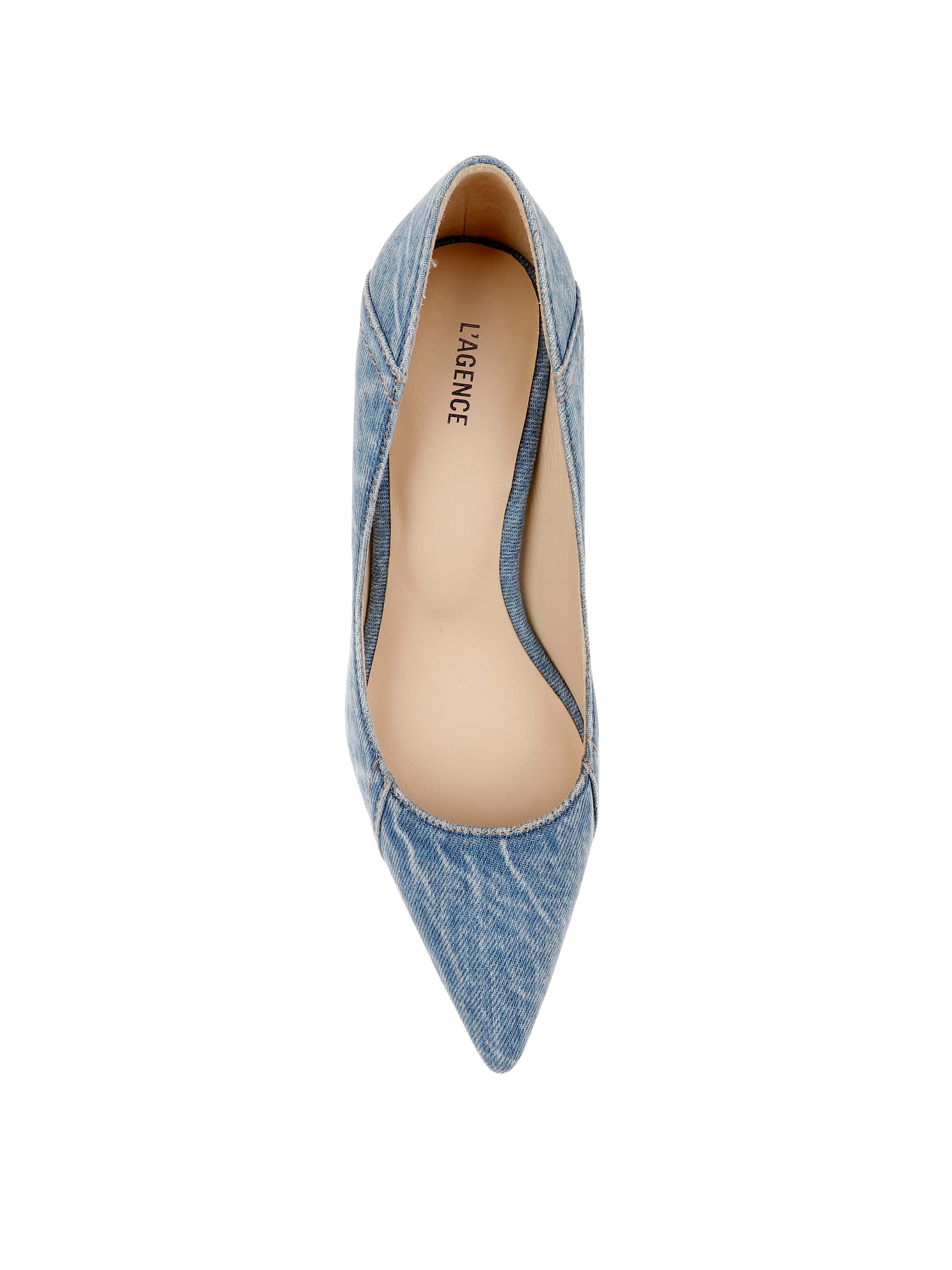 L'AGENCE - Maelle Denim Pump - Image 8