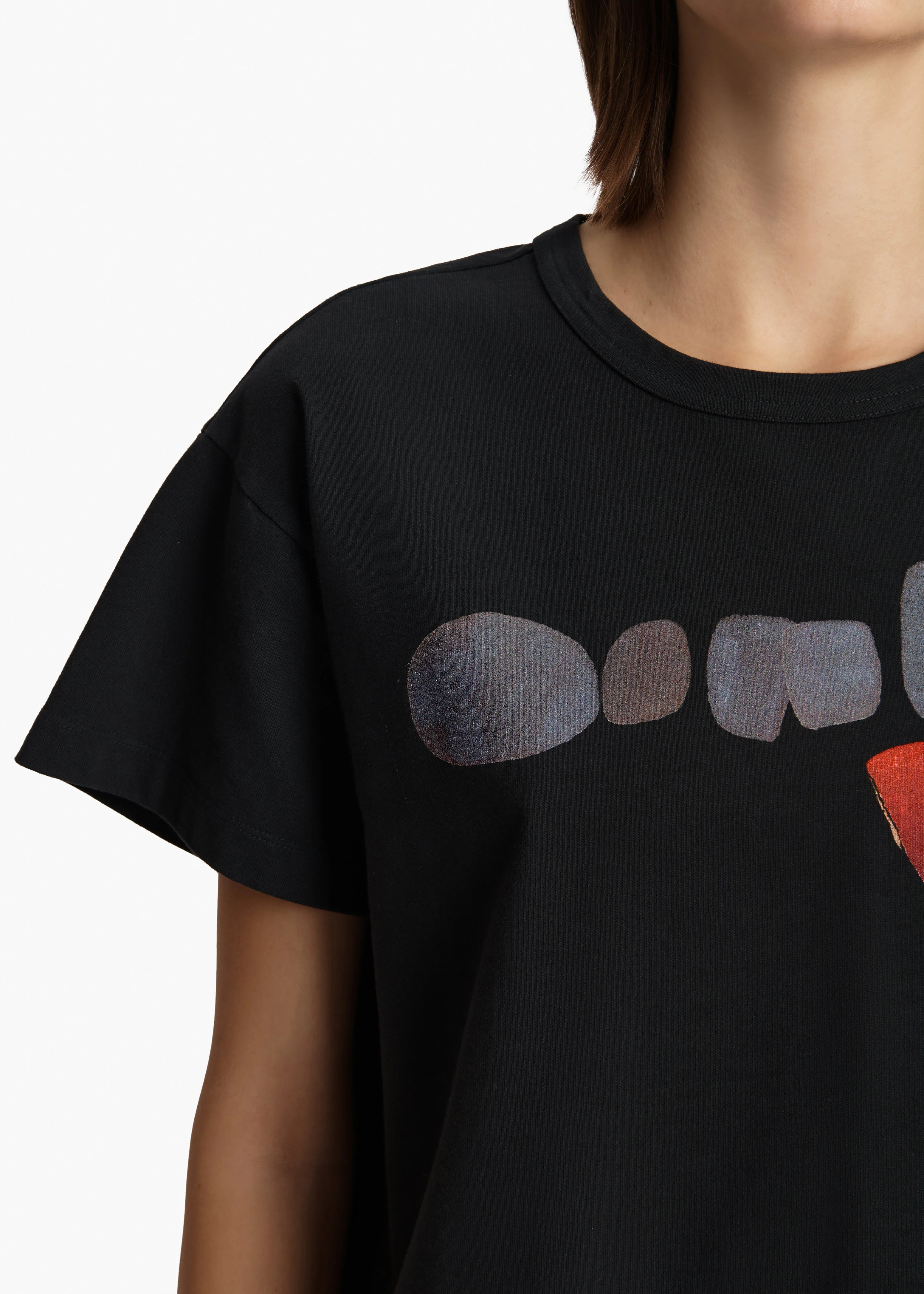 Khaite - Maeve T - Shirt in Black Multi - Image 13