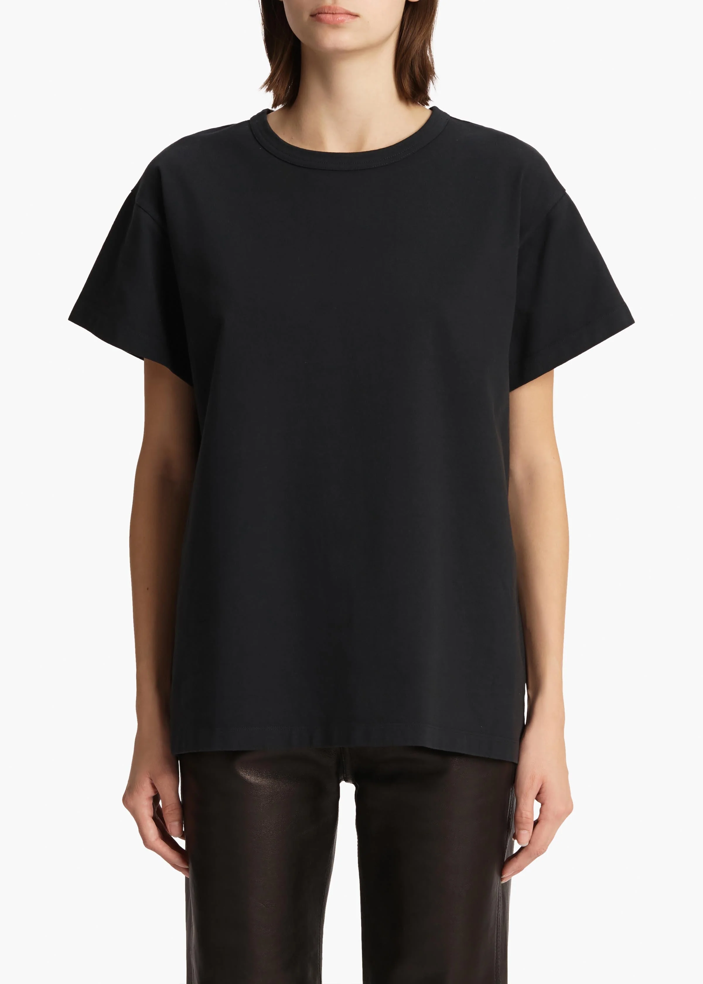 Khaite - Maeve T - Shirt in Washed Black - Image 3