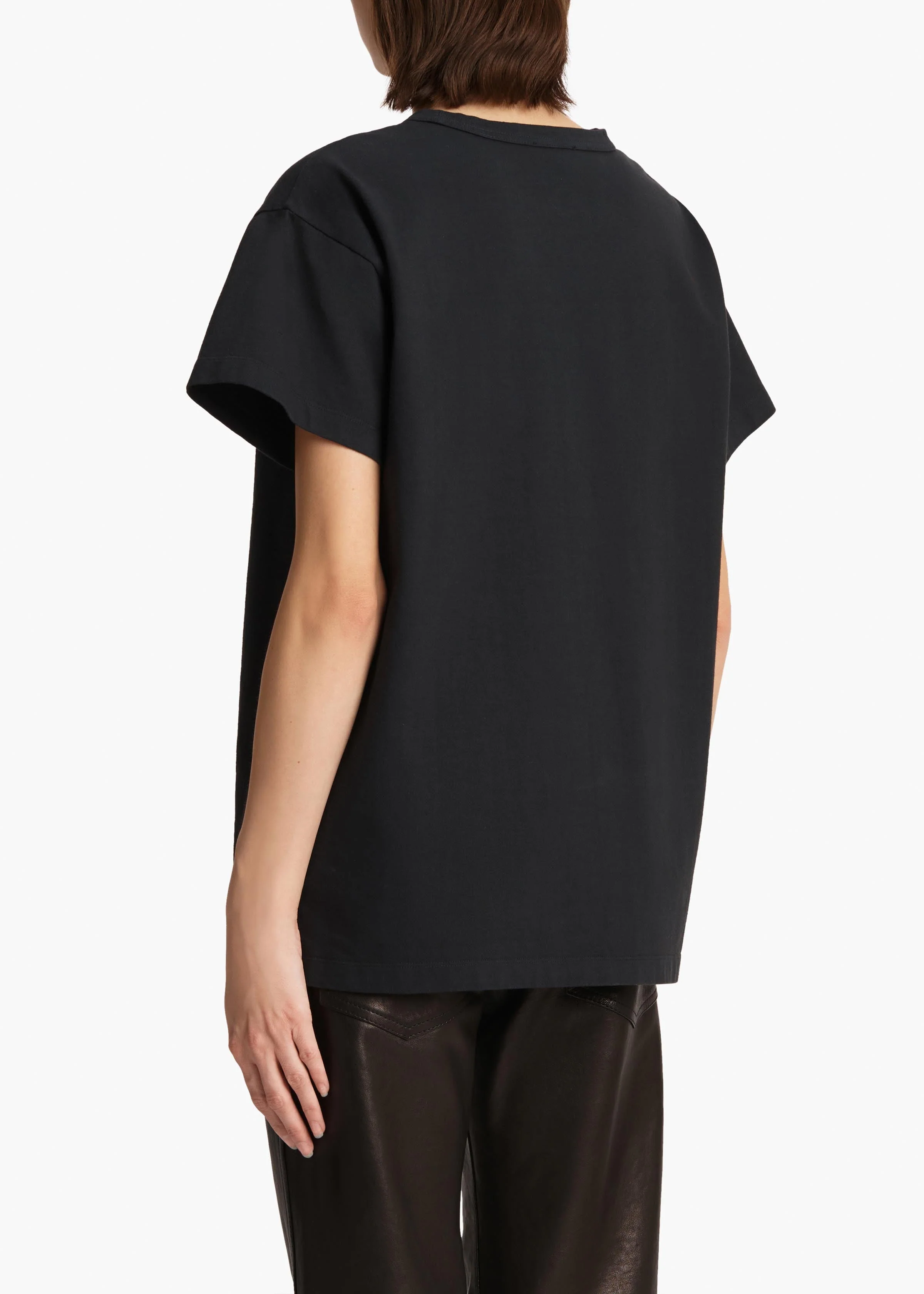 Khaite - Maeve T - Shirt in Washed Black - Image 4