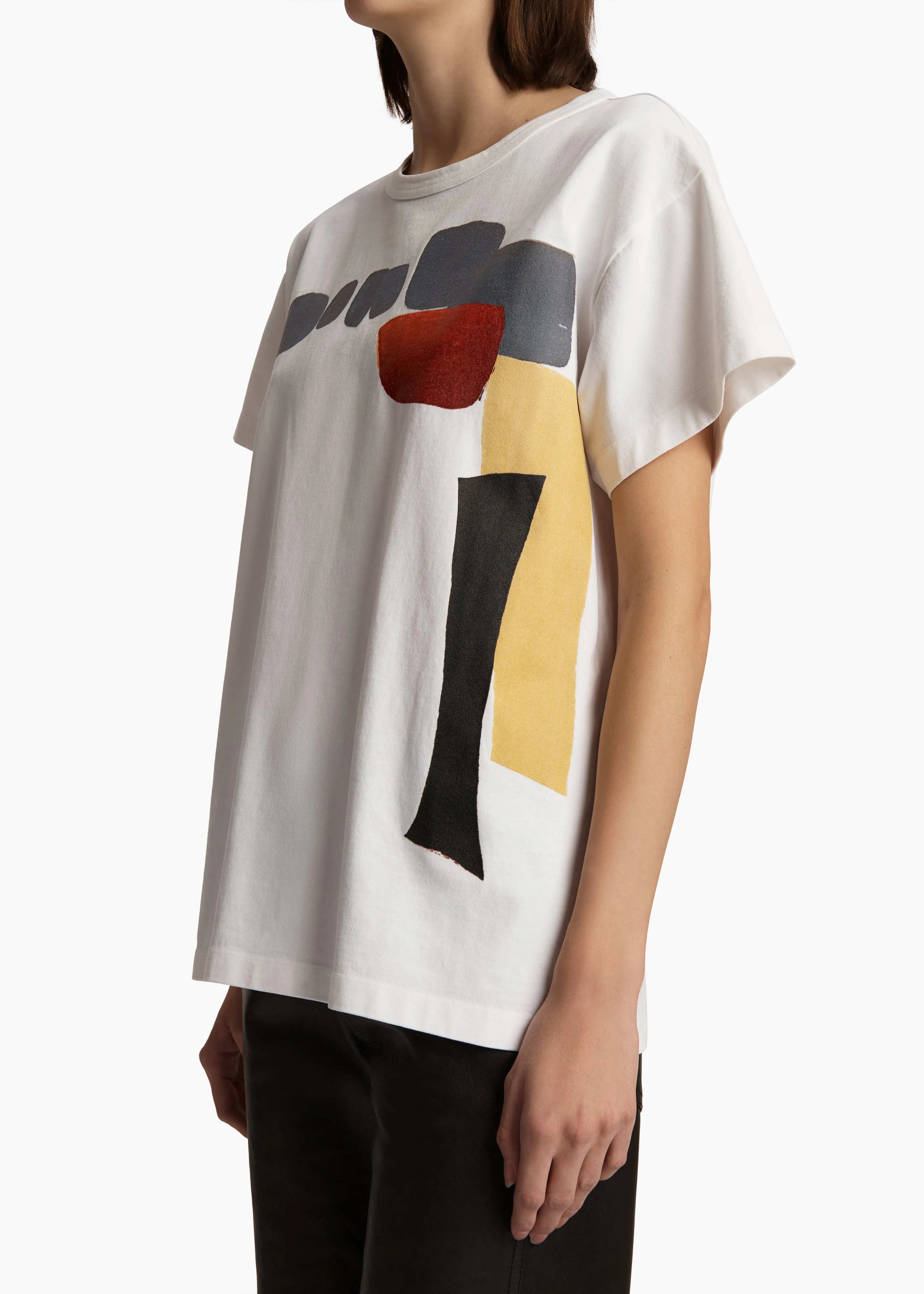 Khaite - Maeve T - shirt in White Multi - Image 5