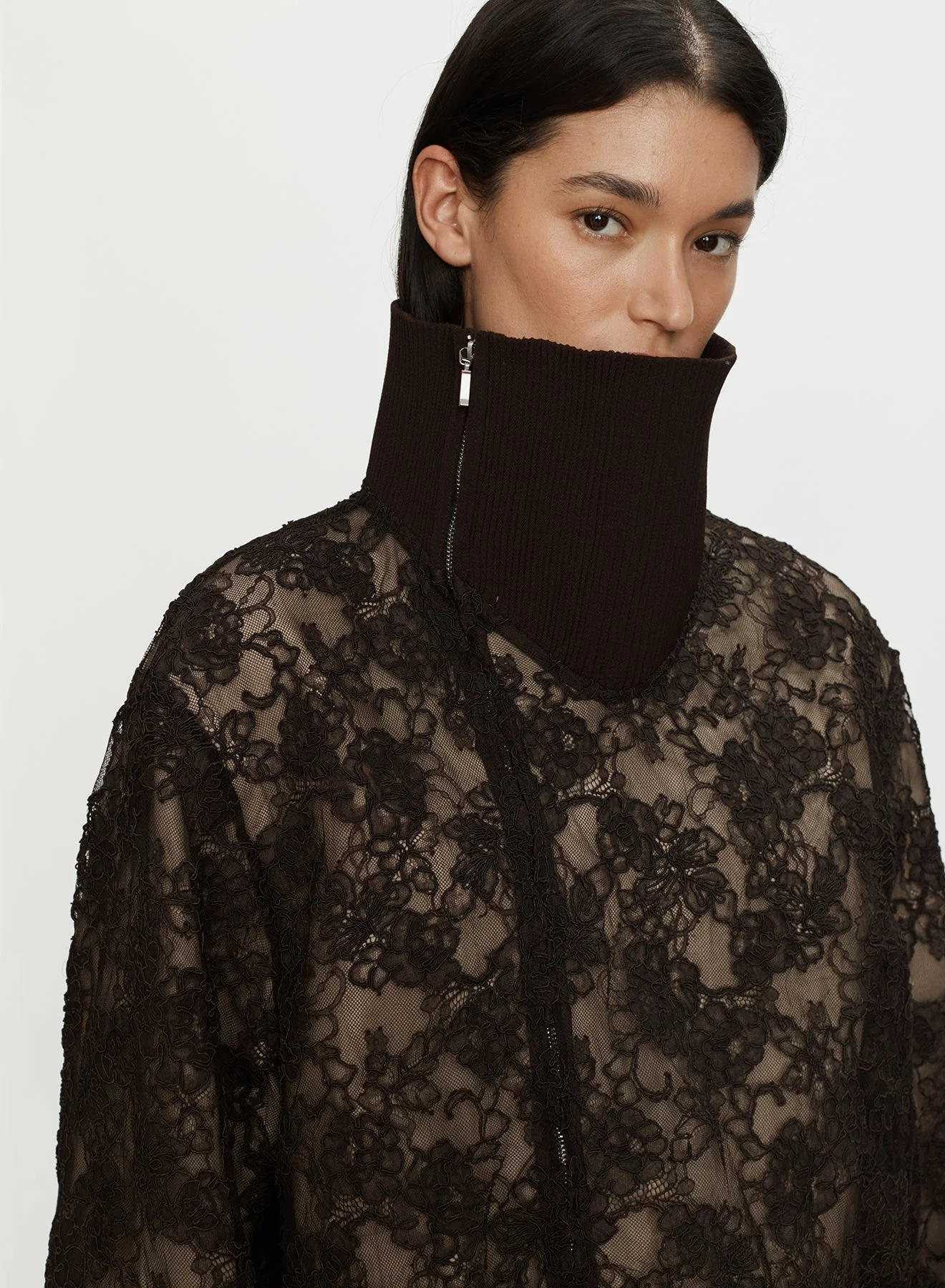 Christopher Esber - Mahara Lace Bomber Jacket - Image 4