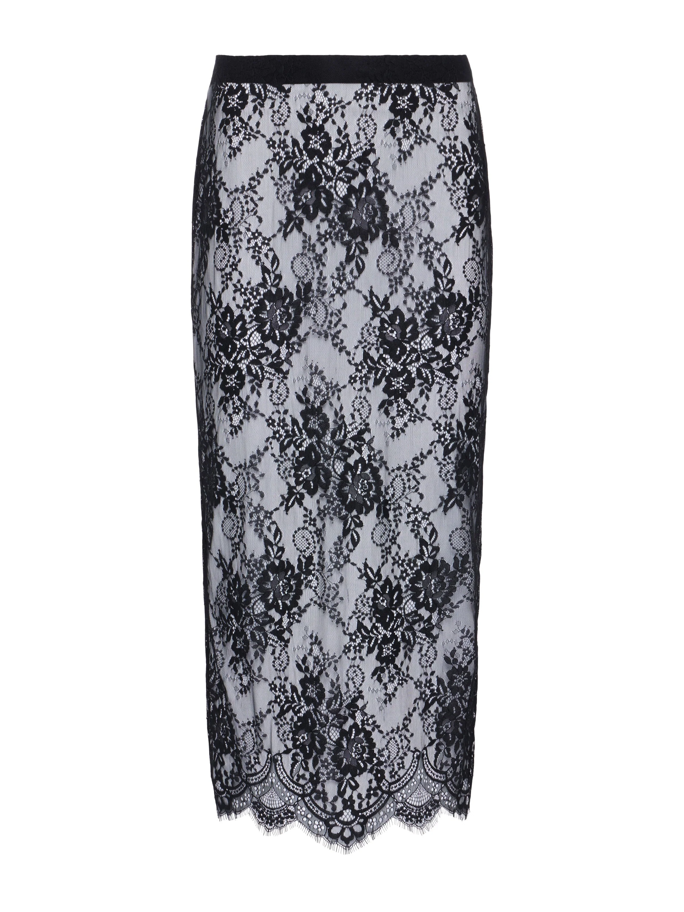 L'AGENCE - Makena Lace Pencil Skirt - Image 7