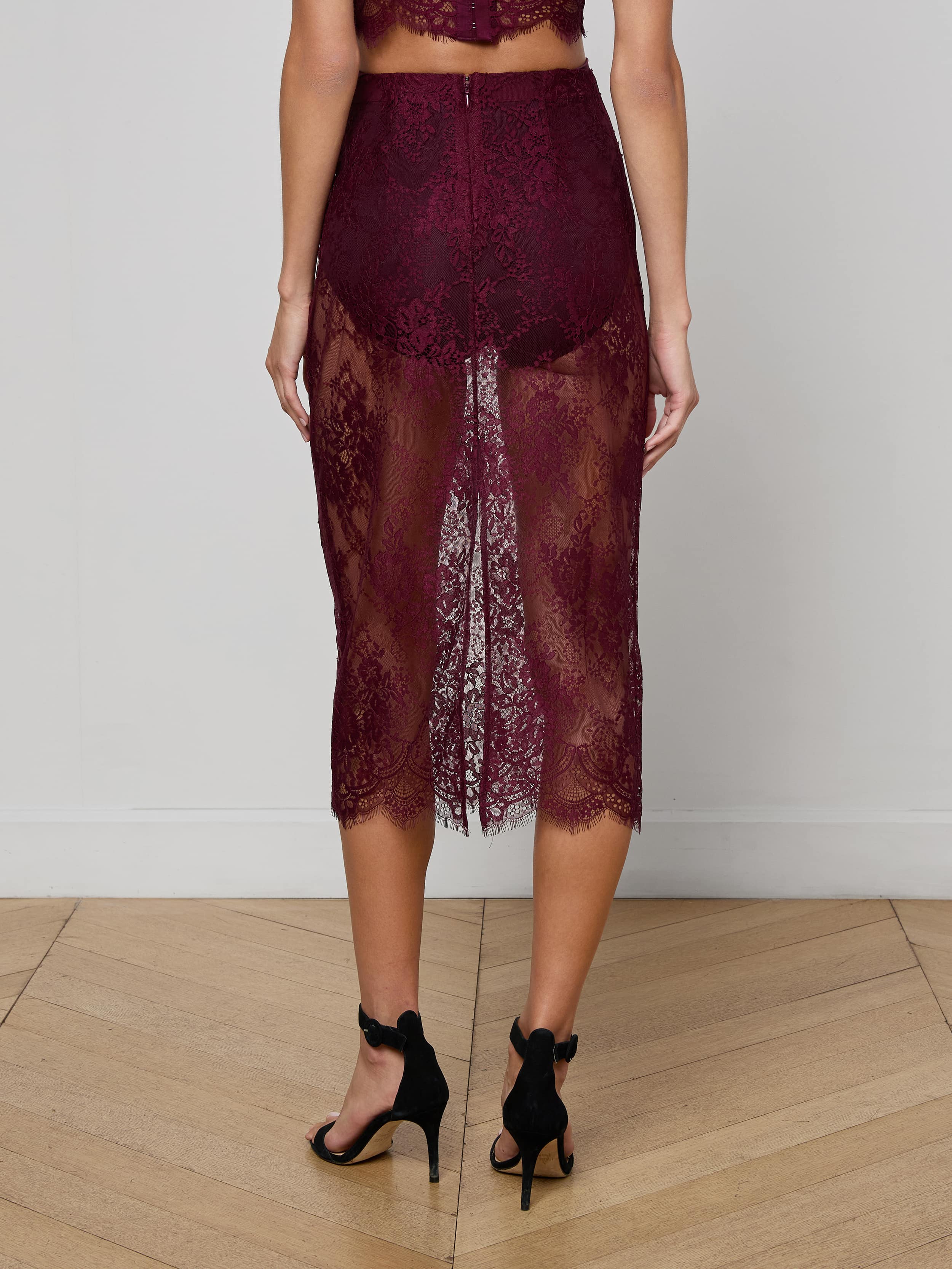 L'AGENCE - Makena Lace Pencil Skirt - Image 10