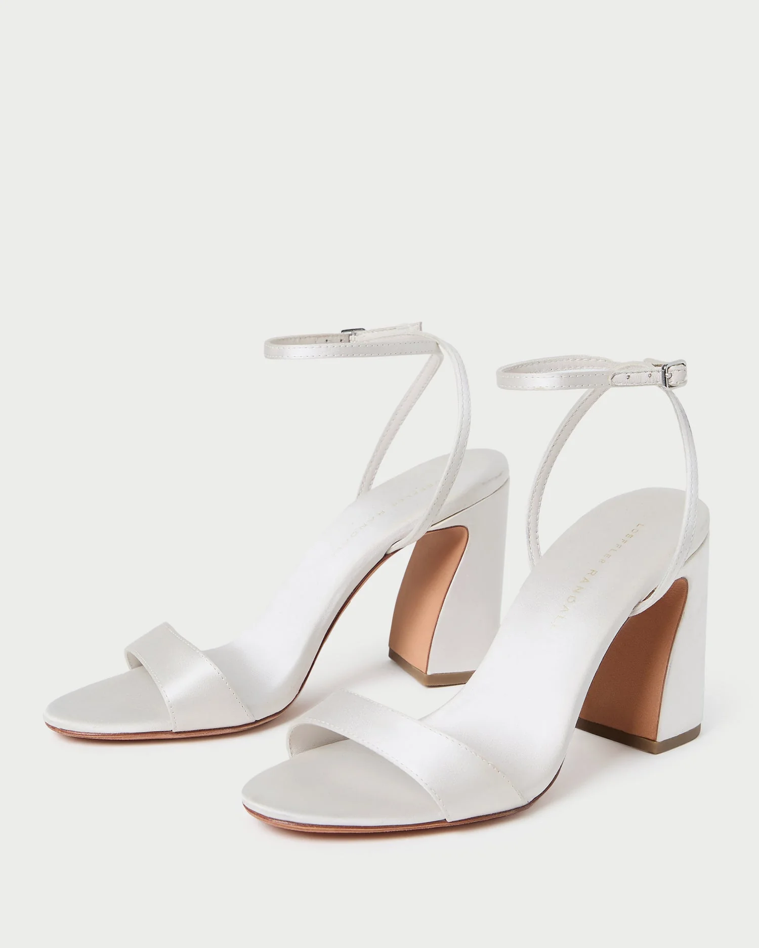 Loeffler Randall - Malia Cream Curved - Heel Sandal - Image 4