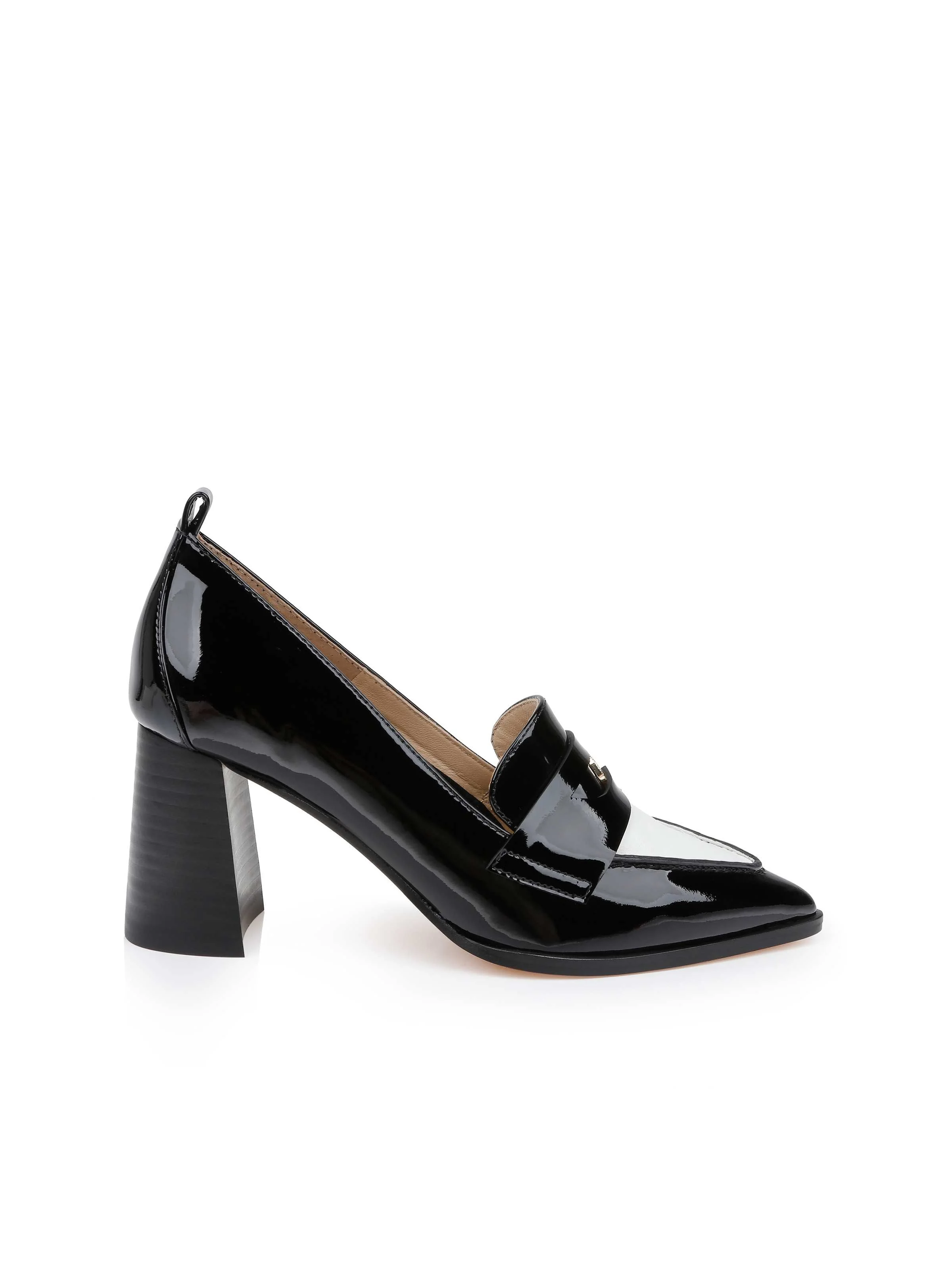 L'AGENCE - Mallory Leather Block - Heel Loafer - Image 5
