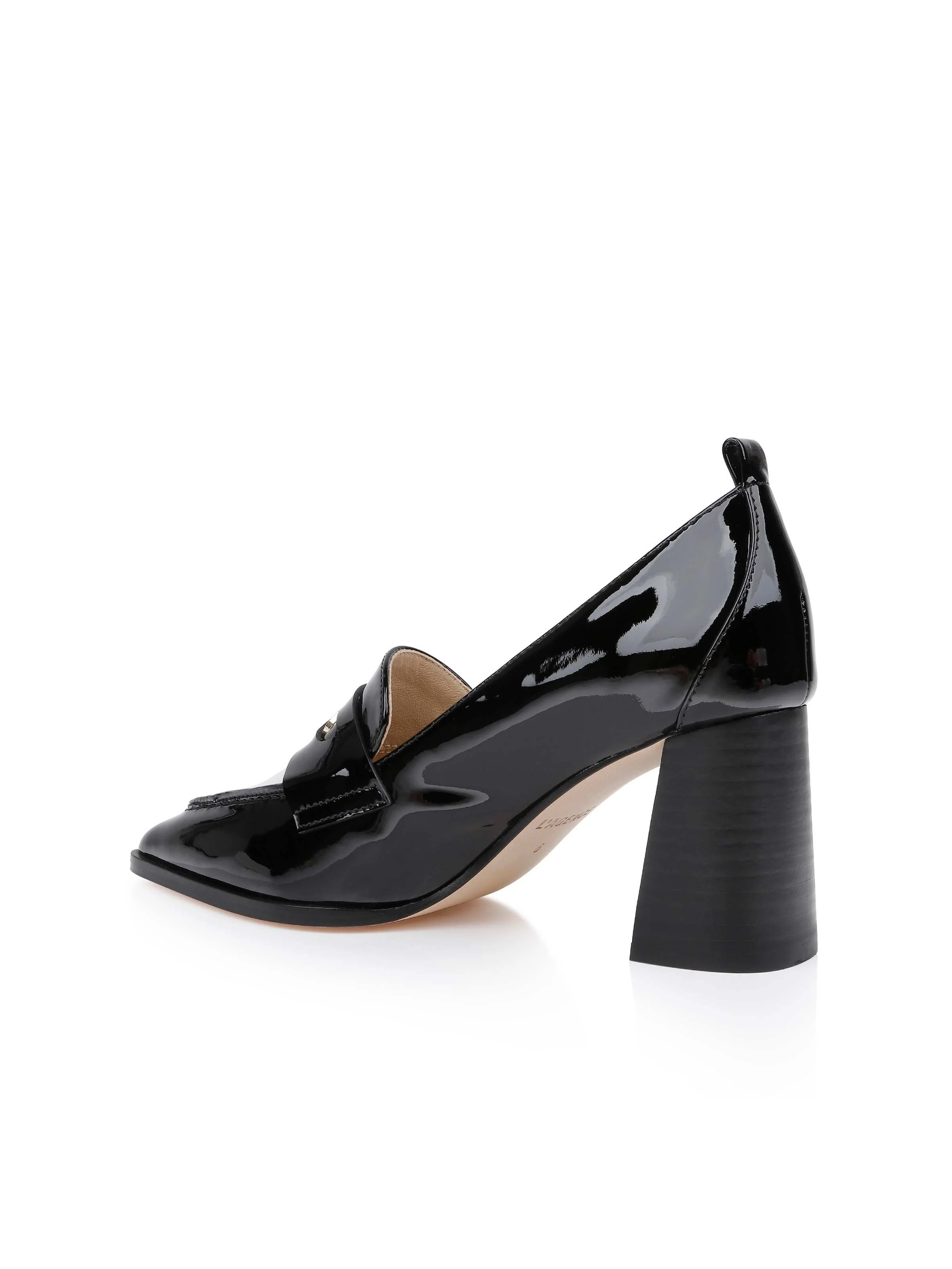 L'AGENCE - Mallory Leather Block - Heel Loafer - Image 7