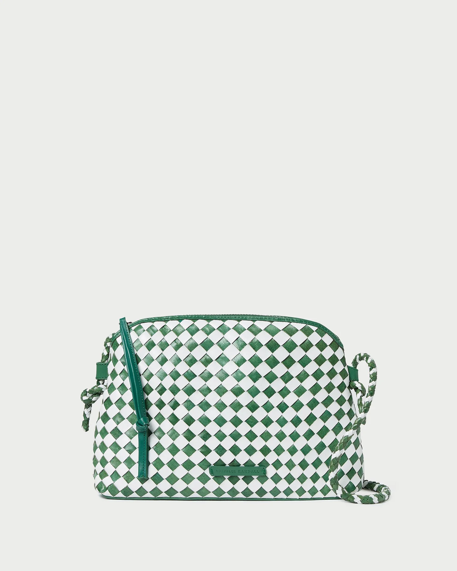 Loeffler Randall - Mallory Emerald/White Woven Crossbody