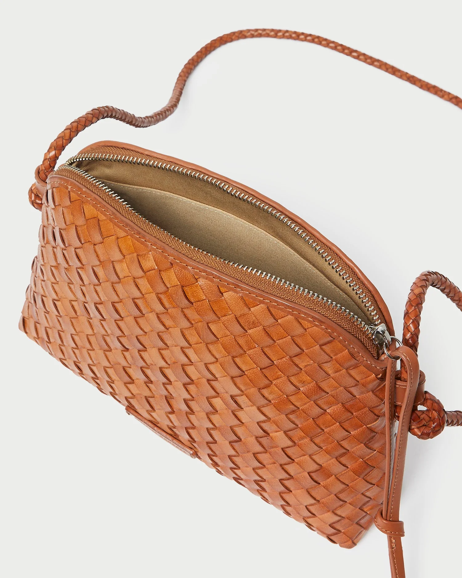 Loeffler Randall - Mallory Timber Woven Leather Crossbody - Image 4