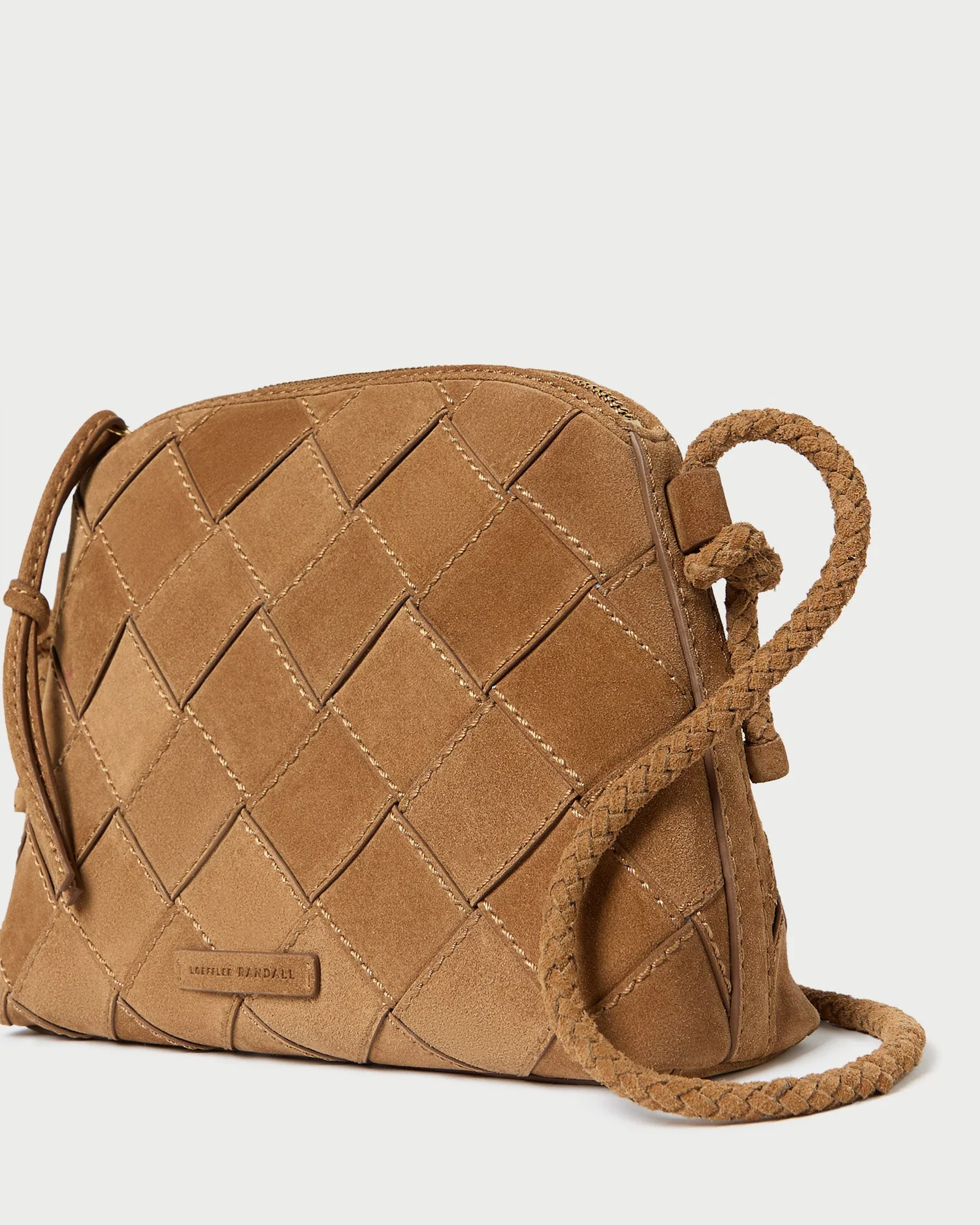 Loeffler Randall - Mallory Toffee Woven Suede Crossbody - Image 2