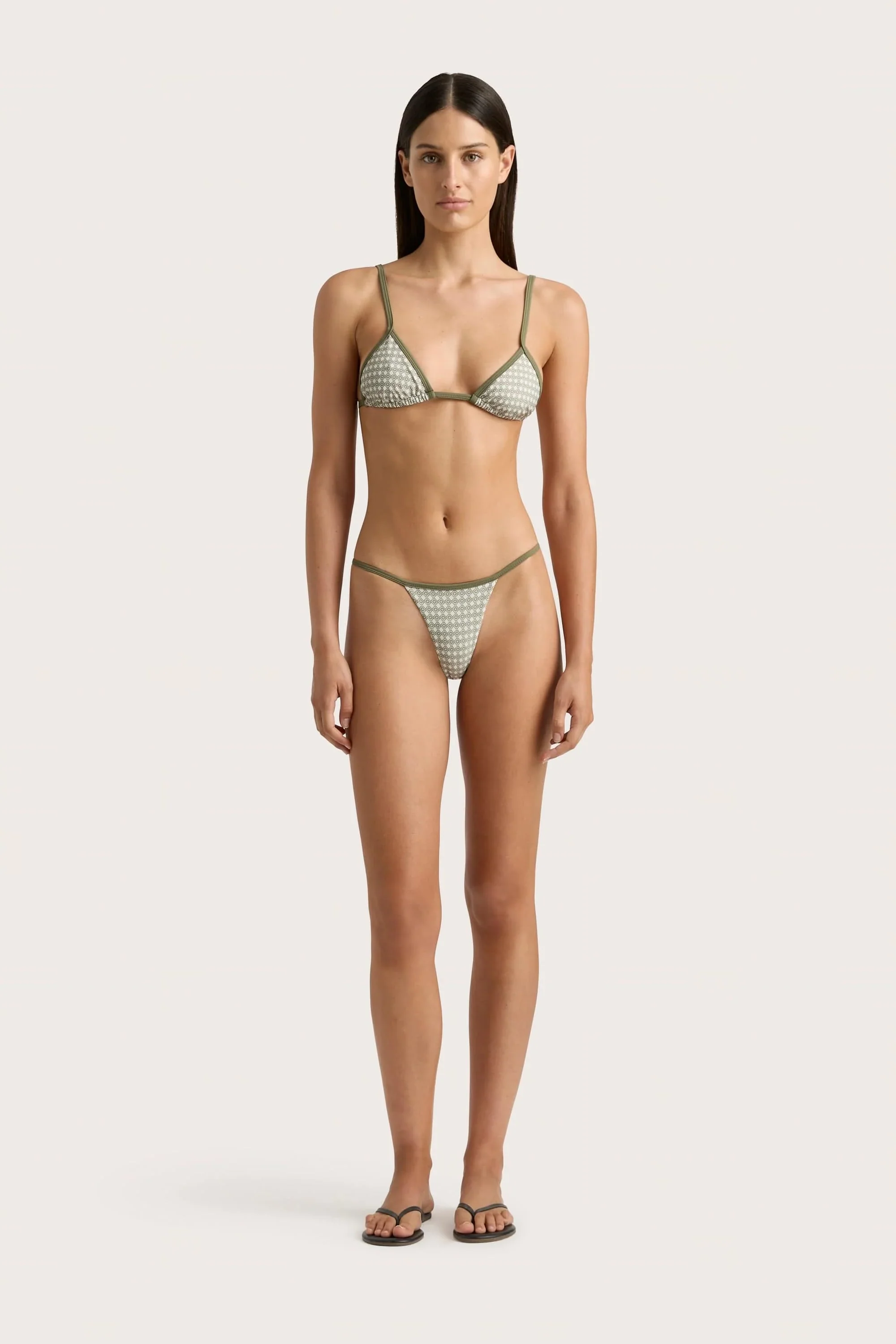 Faithfull - Manon Bikini Bottom Oliander Khaki - Final Sale